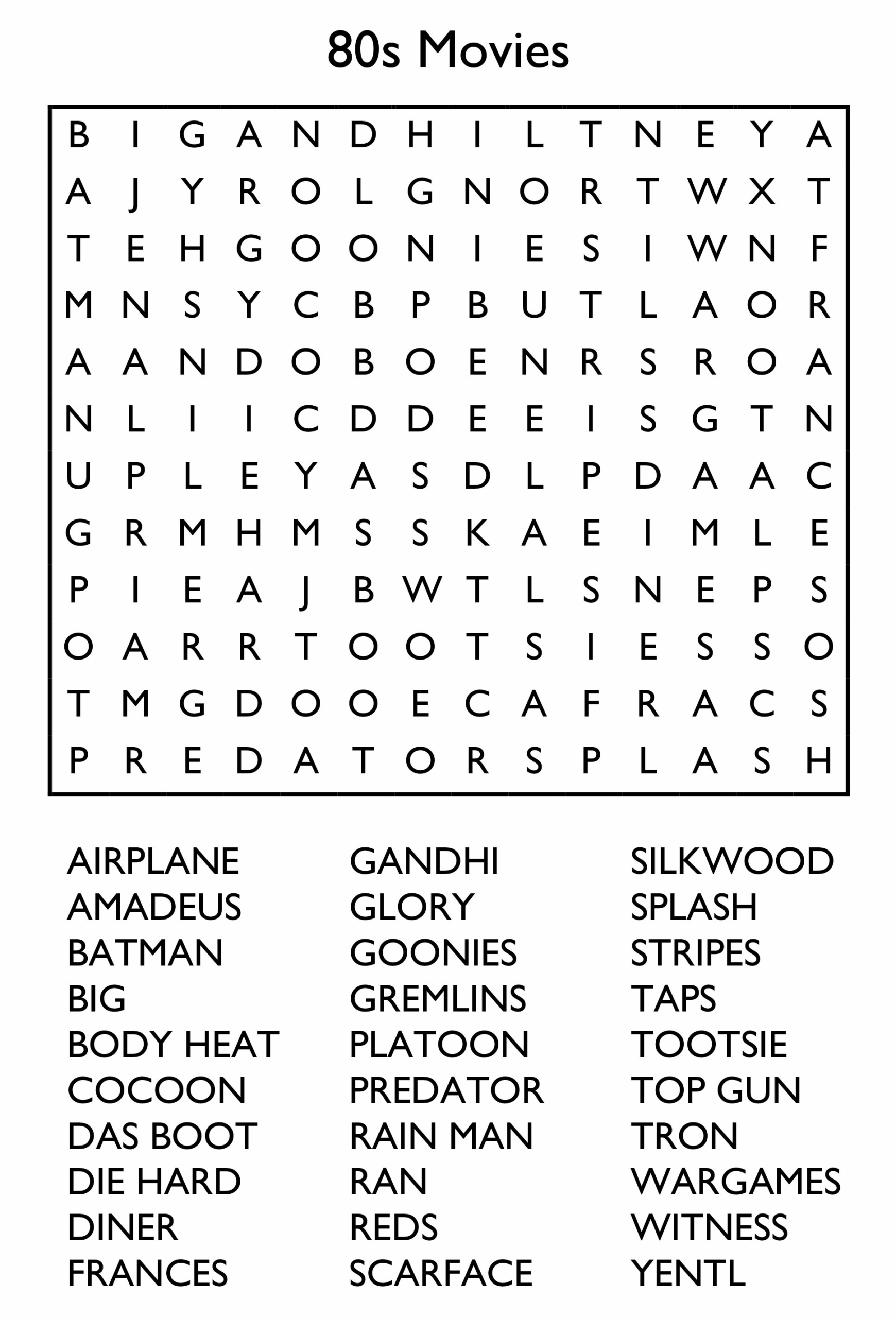Printable Word Find Puzzles Free