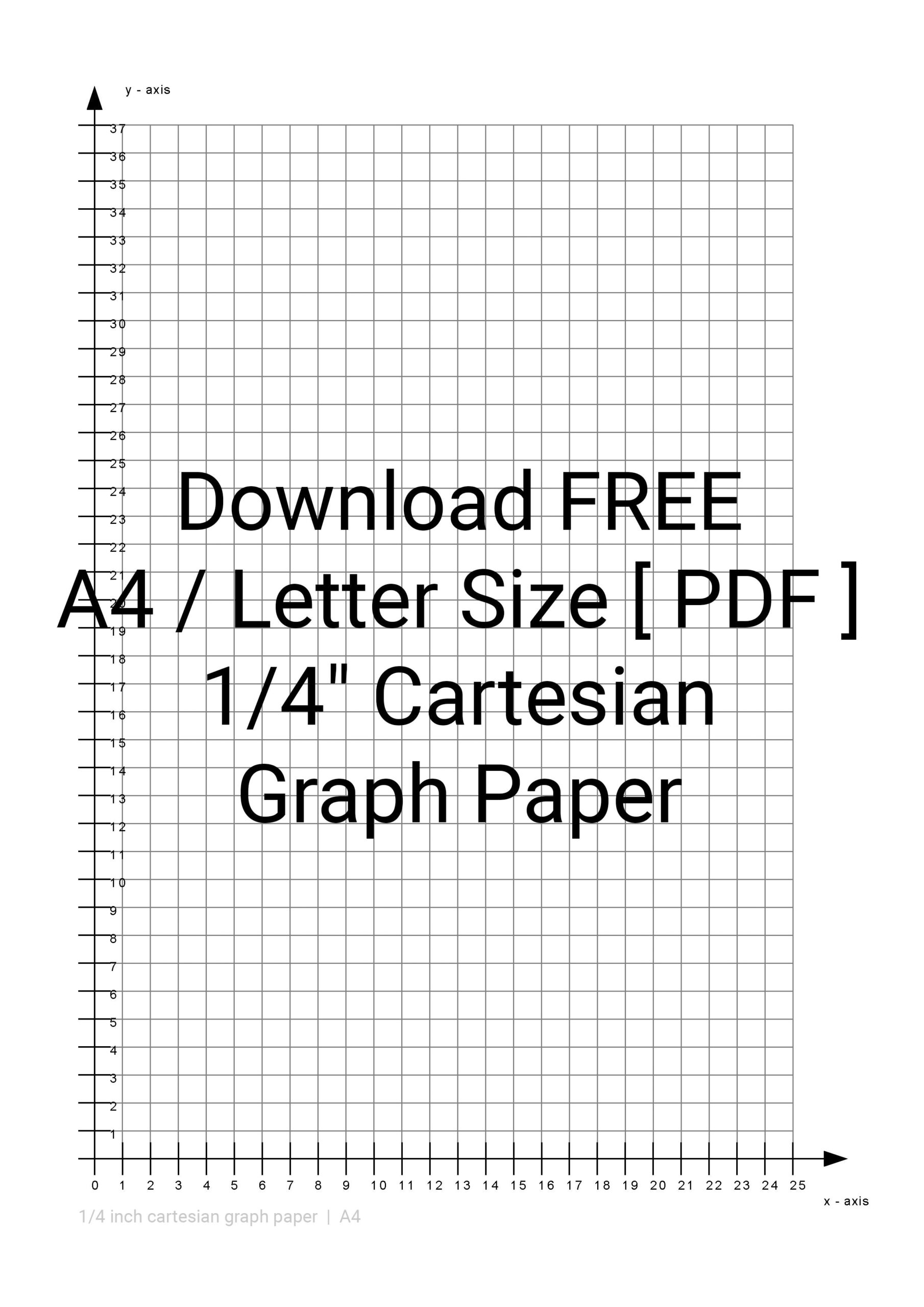 Free 1/4 Inch Graph Paper To Print