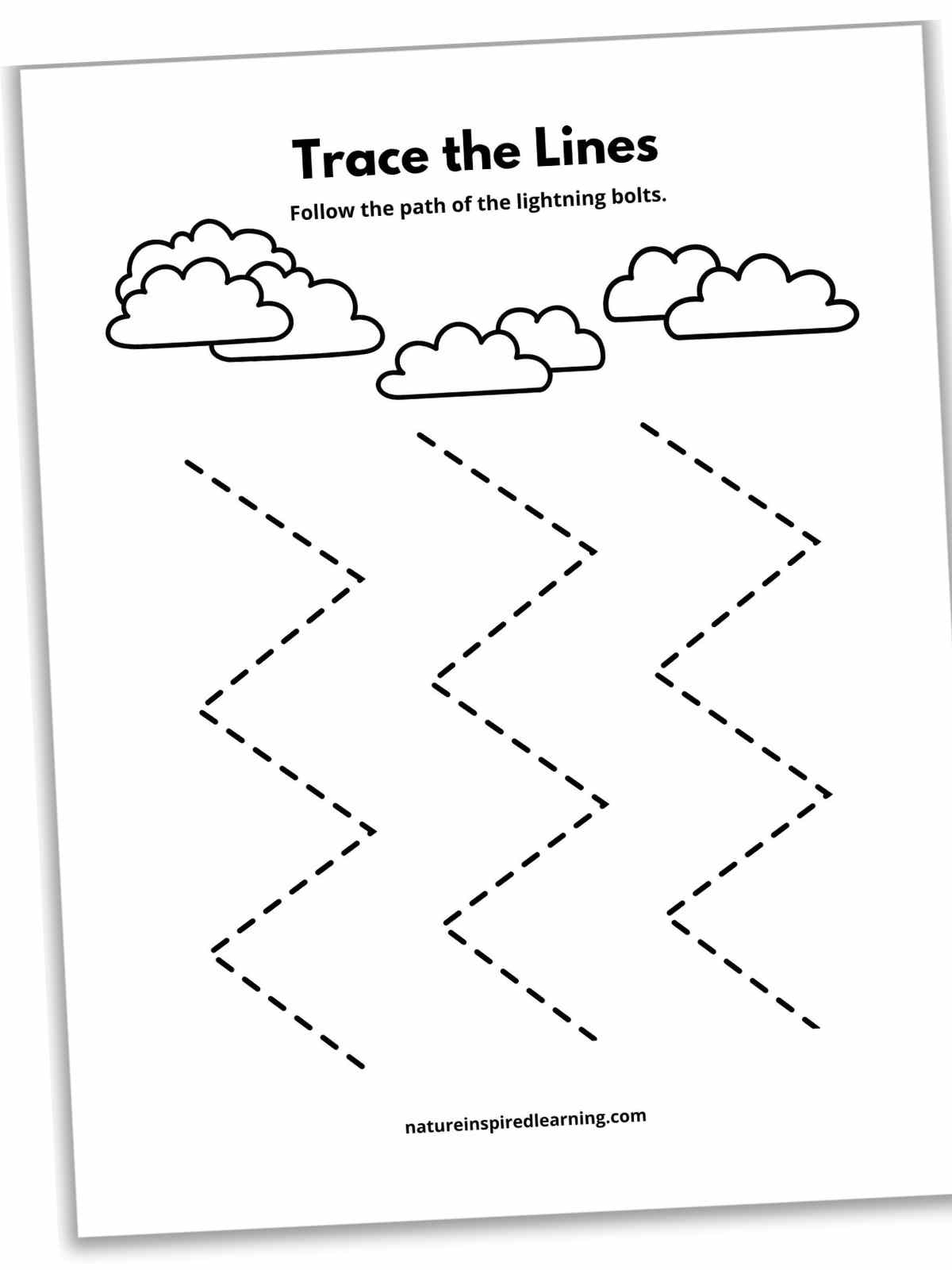 Free Printable Line Tracing Worksheets