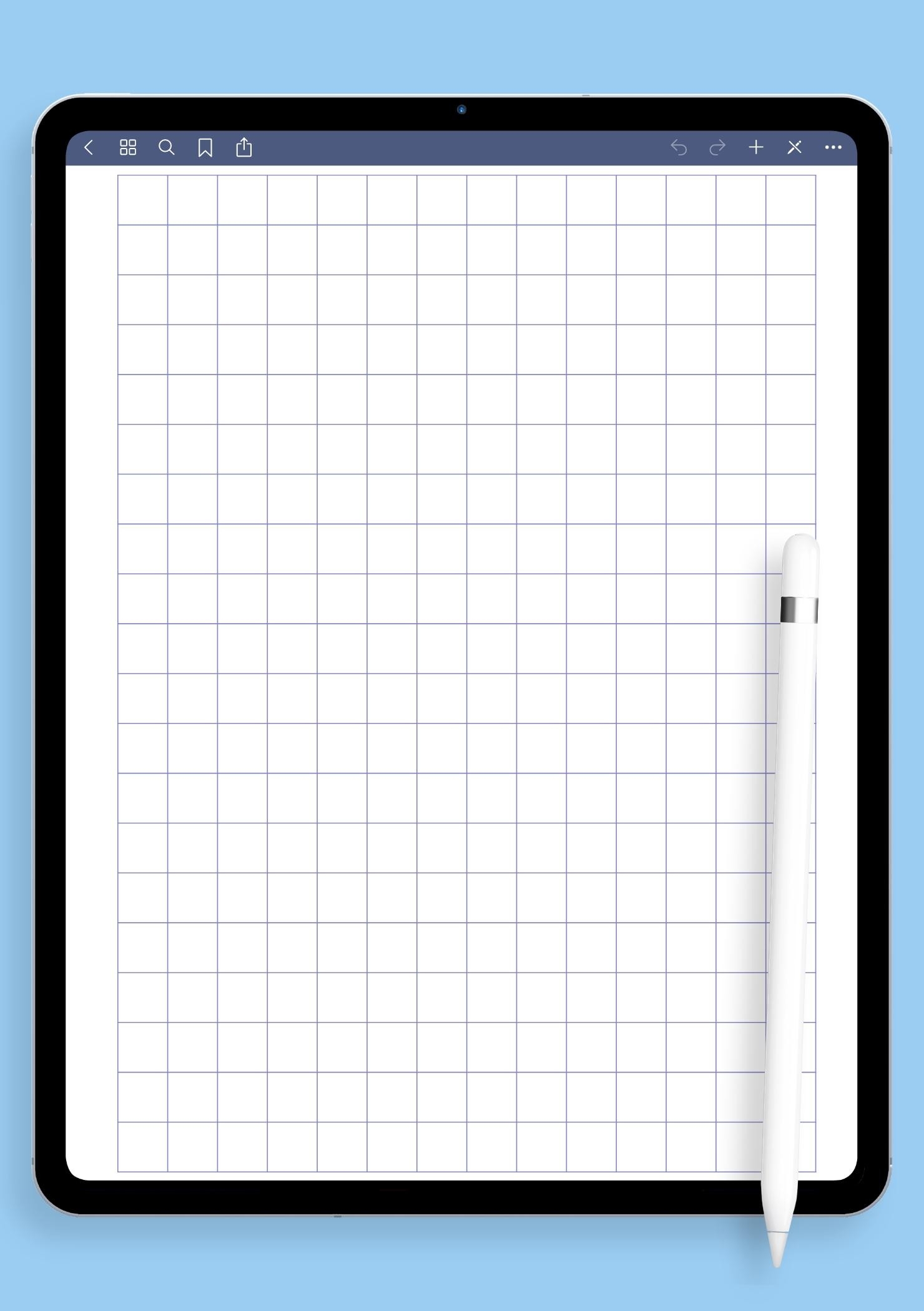 Graph Paper 1cm X 1cm Printable