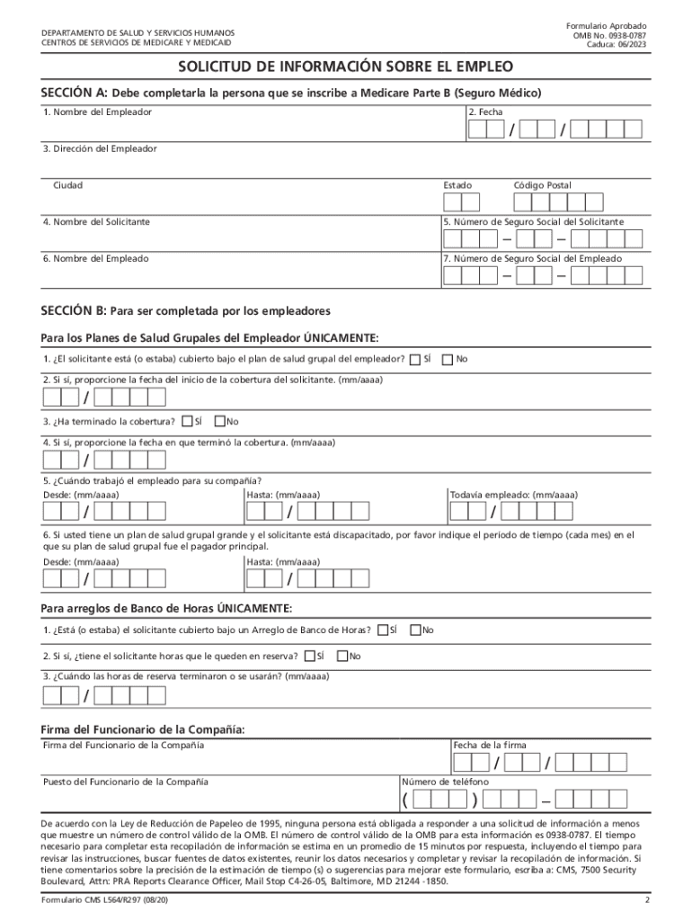 2020 2025 Form CMS L564 S Fill Online Printable Fillable Blank 