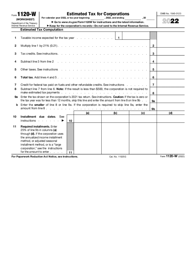Irs 1120-H Form 2022