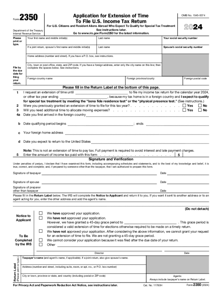 Irs Form Extension 2024
