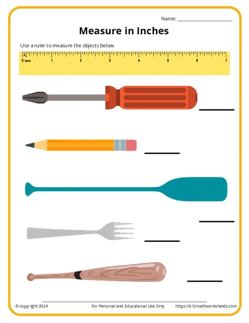 2nd Grade Measurement Worksheets