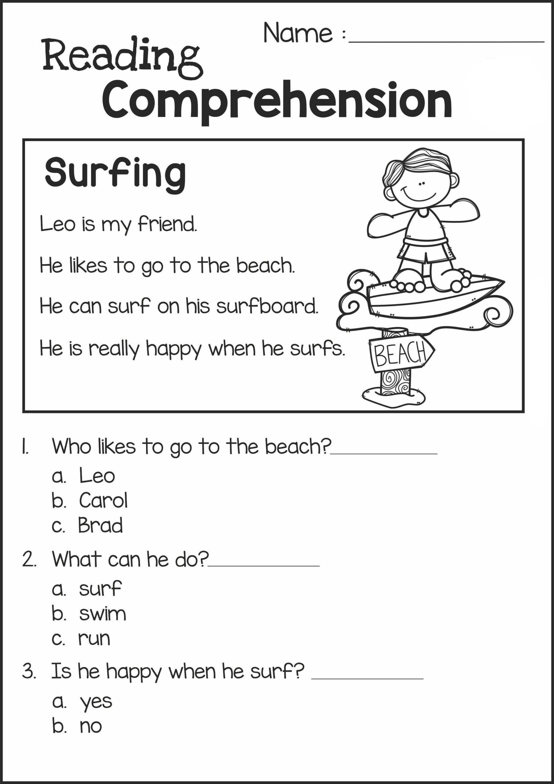 2nd Grade Reading Comprehension Worksheets Engaging Exercises 