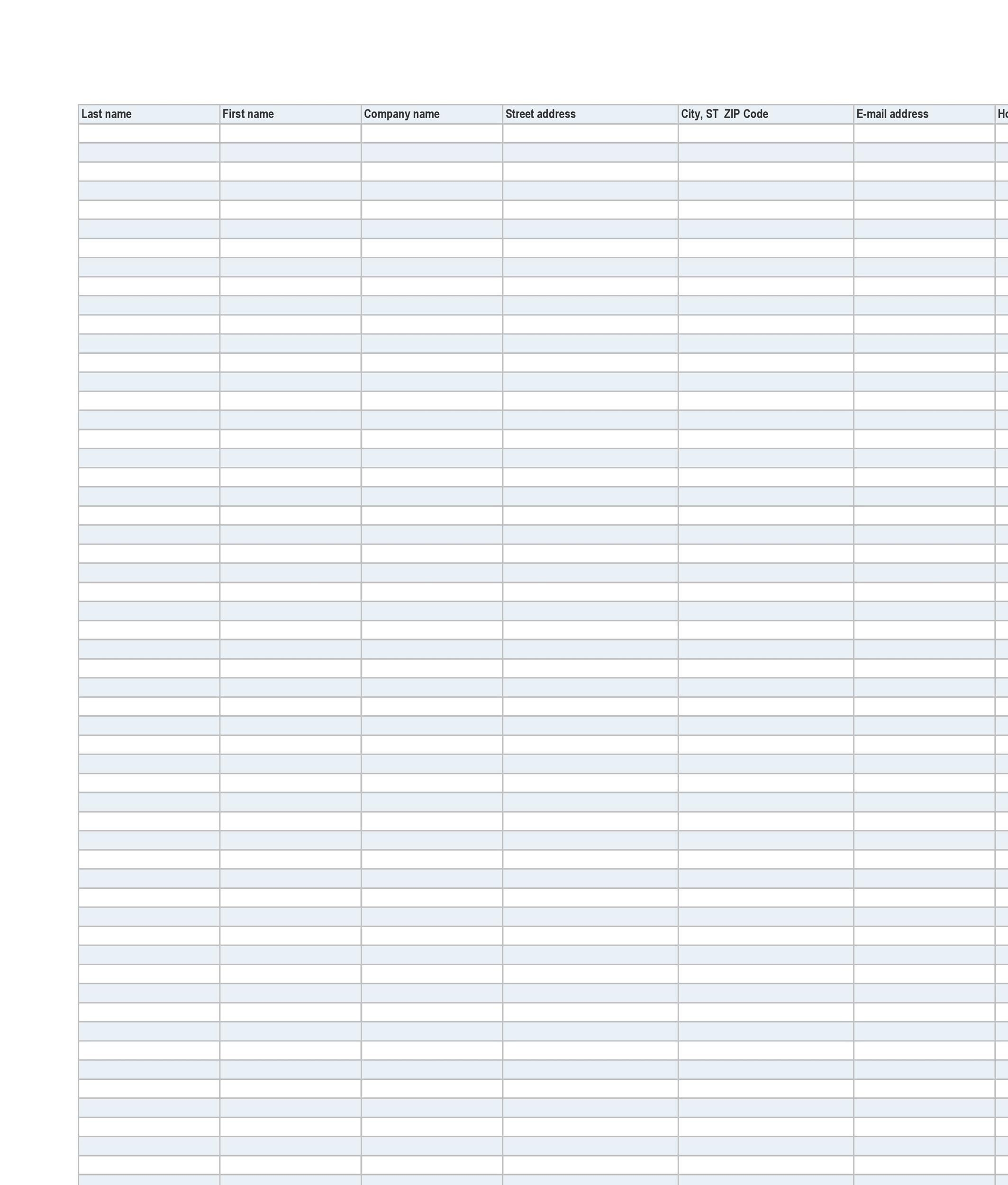 37 Free Email List Templates PDF MS Word amp Excel TemplateLab