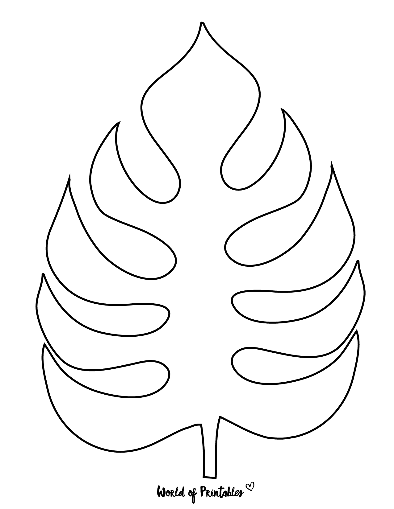 37 Printable Leaf Templates Outlines amp Shapes Free World Of 
