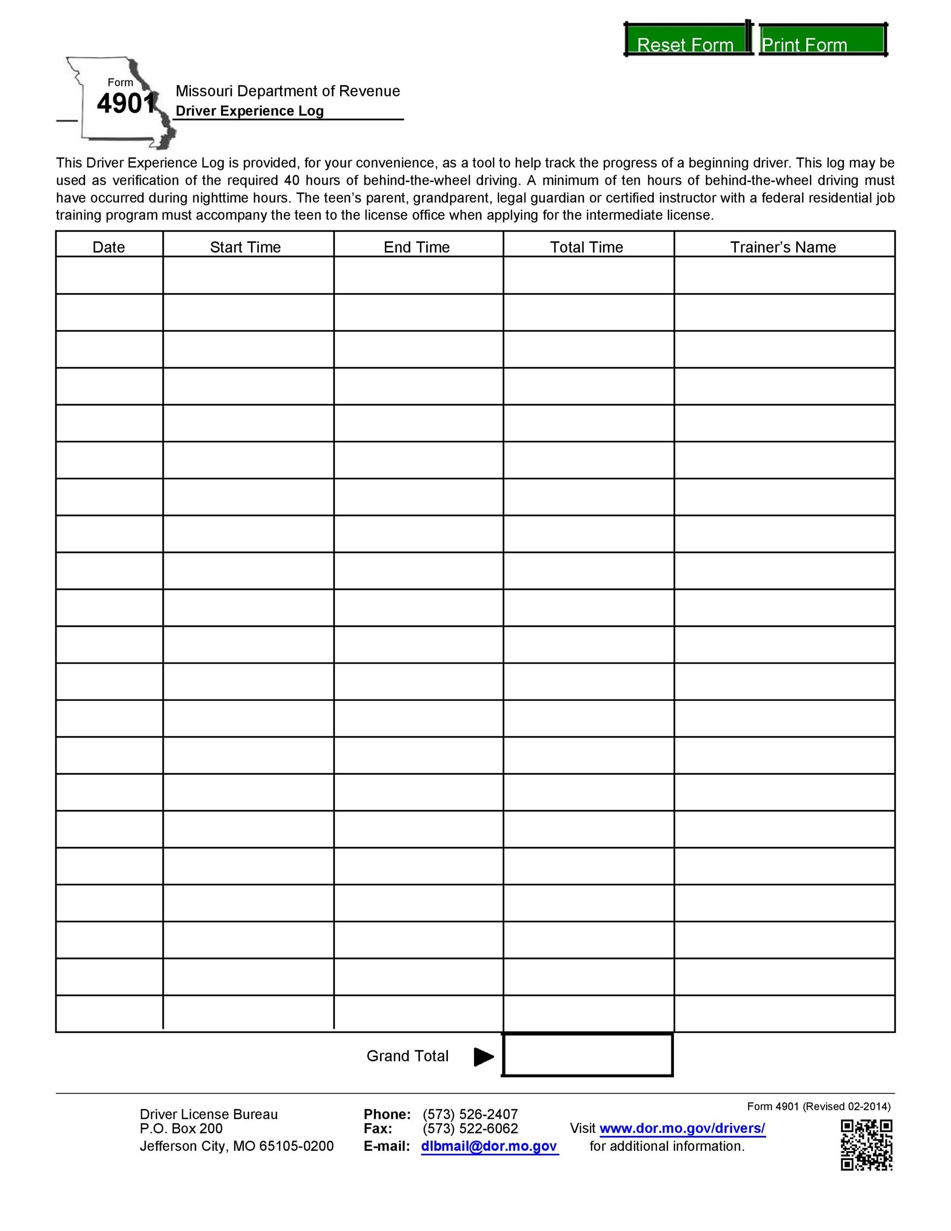 50 Printable Driver s Daily Log Books Templates amp Examples 