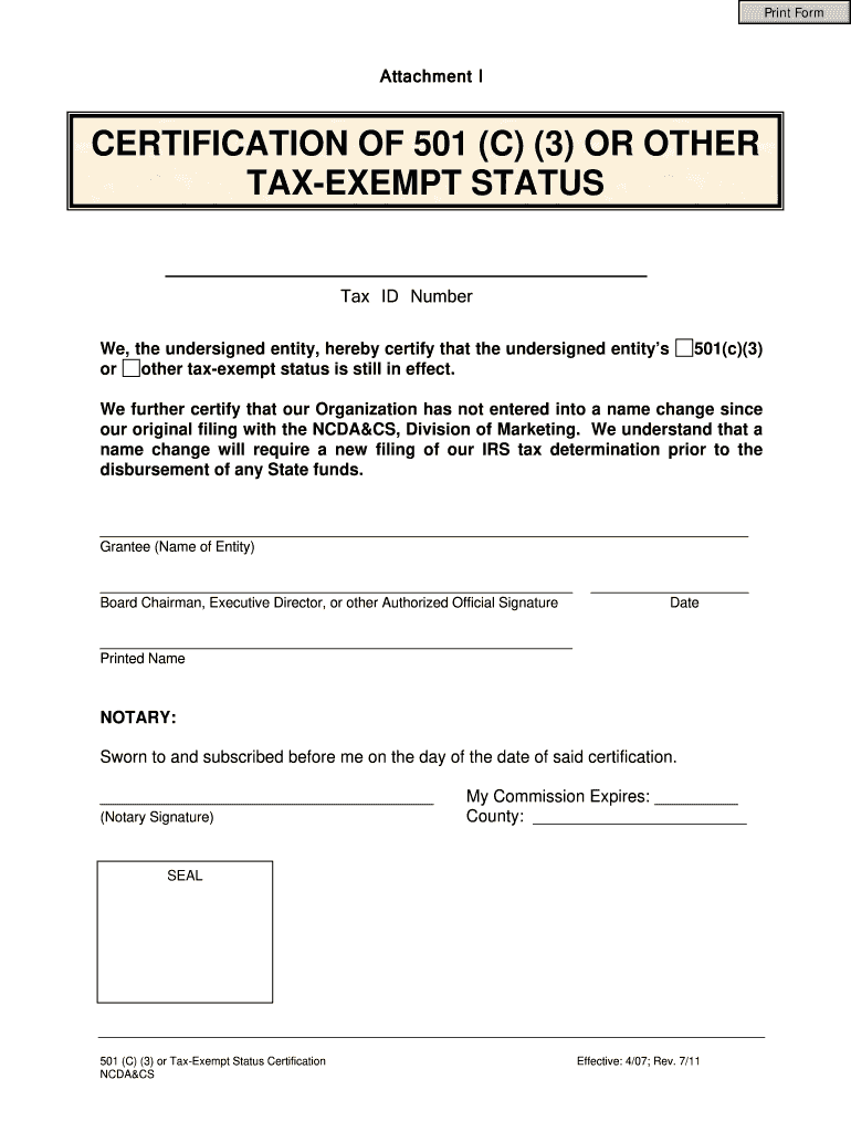Free Printable 501c3 Application Forms