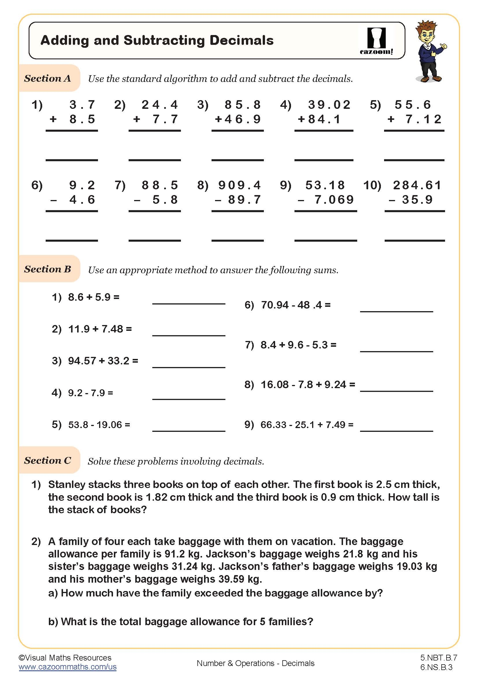 Free Printable 5th Grade Math Worksheets