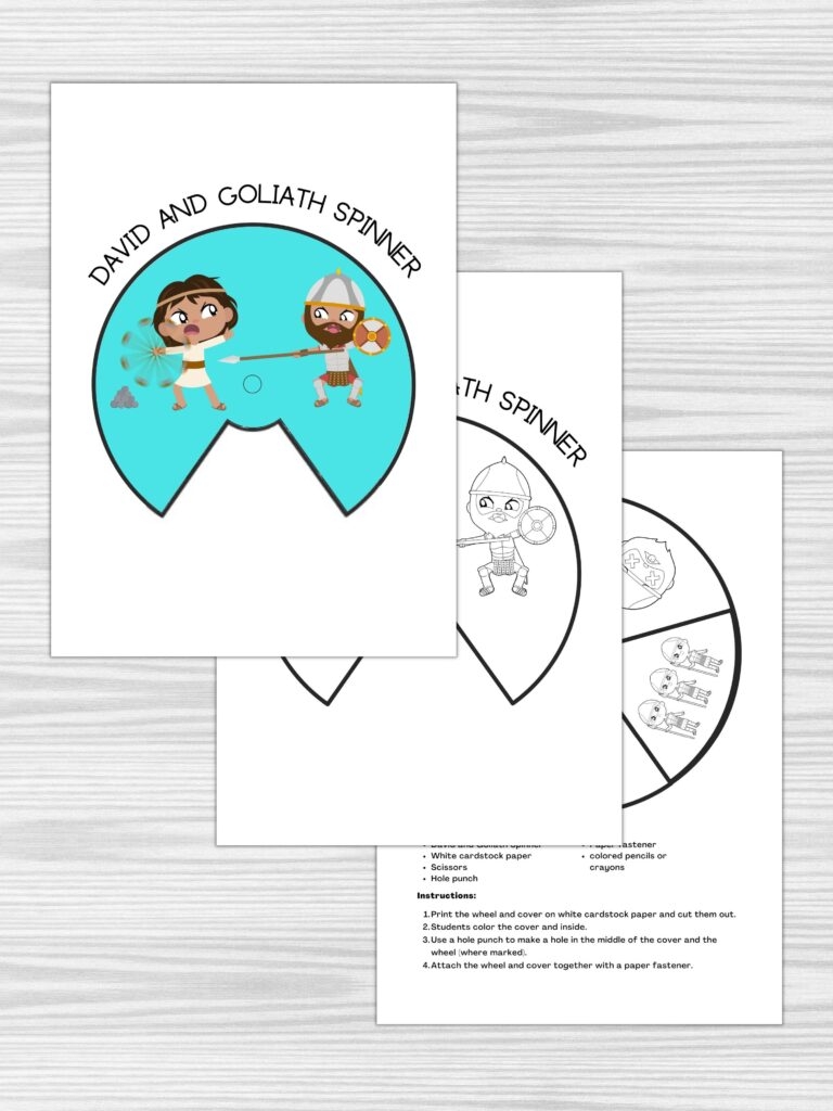 6 Free Printable David And Goliath Crafts Healing Home