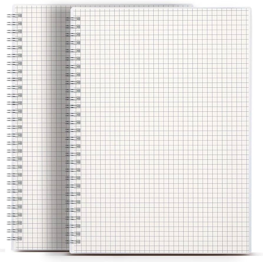 Amazon Shiningsoul Graph Paper Notebook 8 5 X 11 A4 2 Pack 