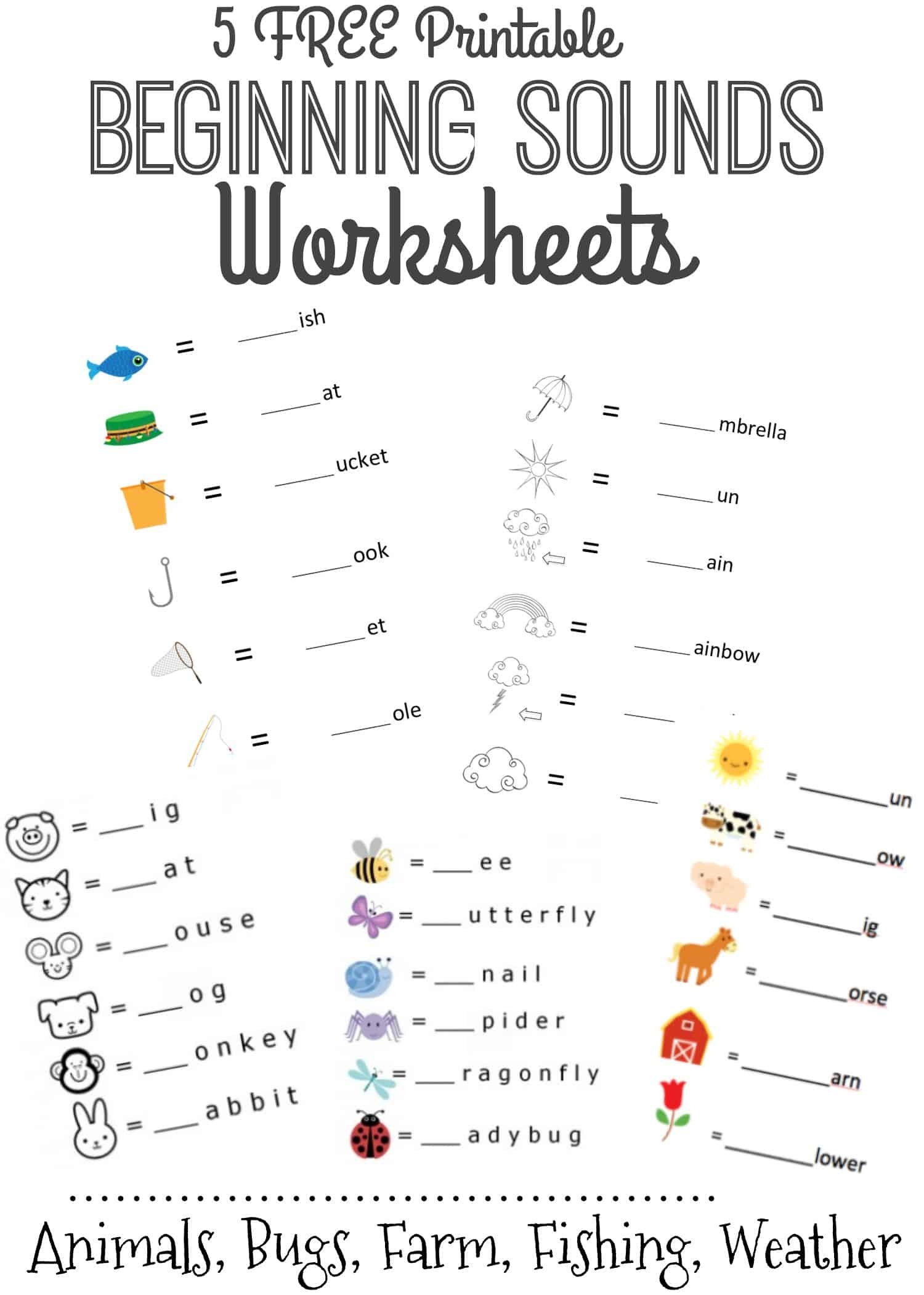 Beginning Sounds Free Printable