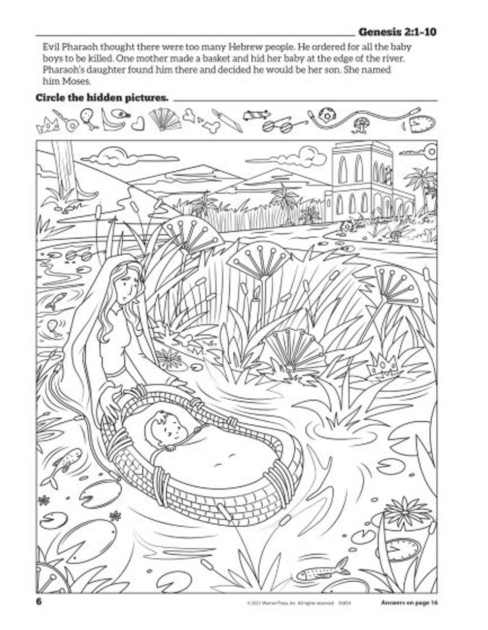 Bible Hidden Pictures activity Book Ages 8 10 Child Evangelism 