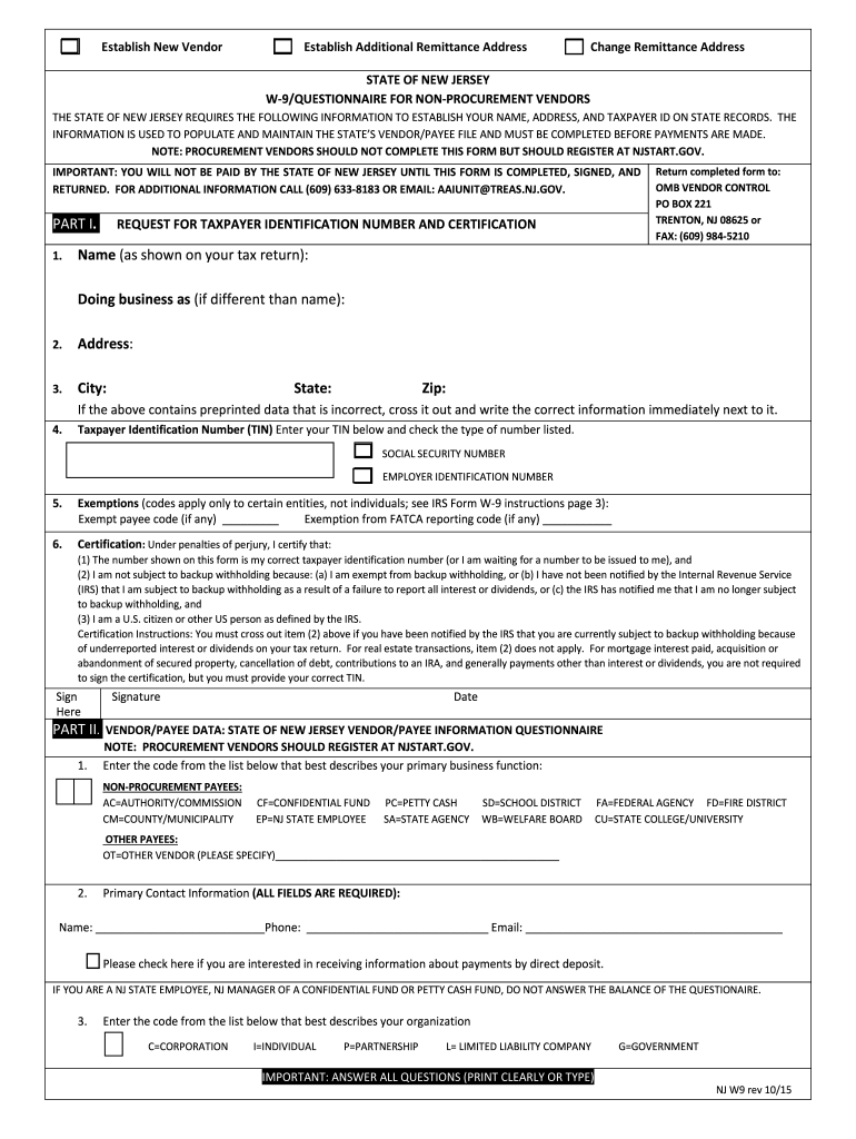 Blank W 9 Form Pdf