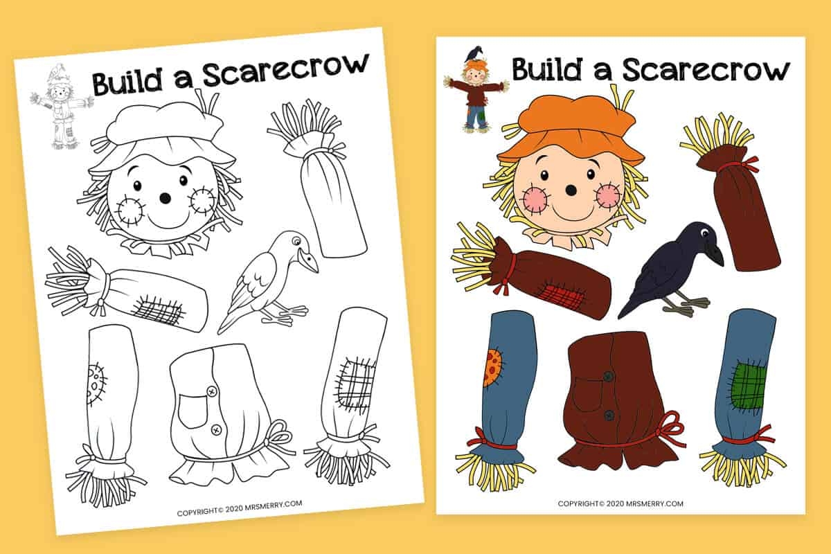 Free Scarecrow Template Printable