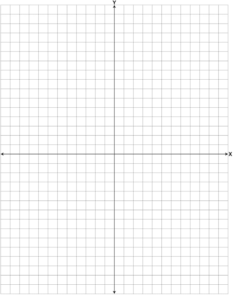 Coordinate Graph Paper XY Axis 120 Pages 8 5 X 11 Make It On 