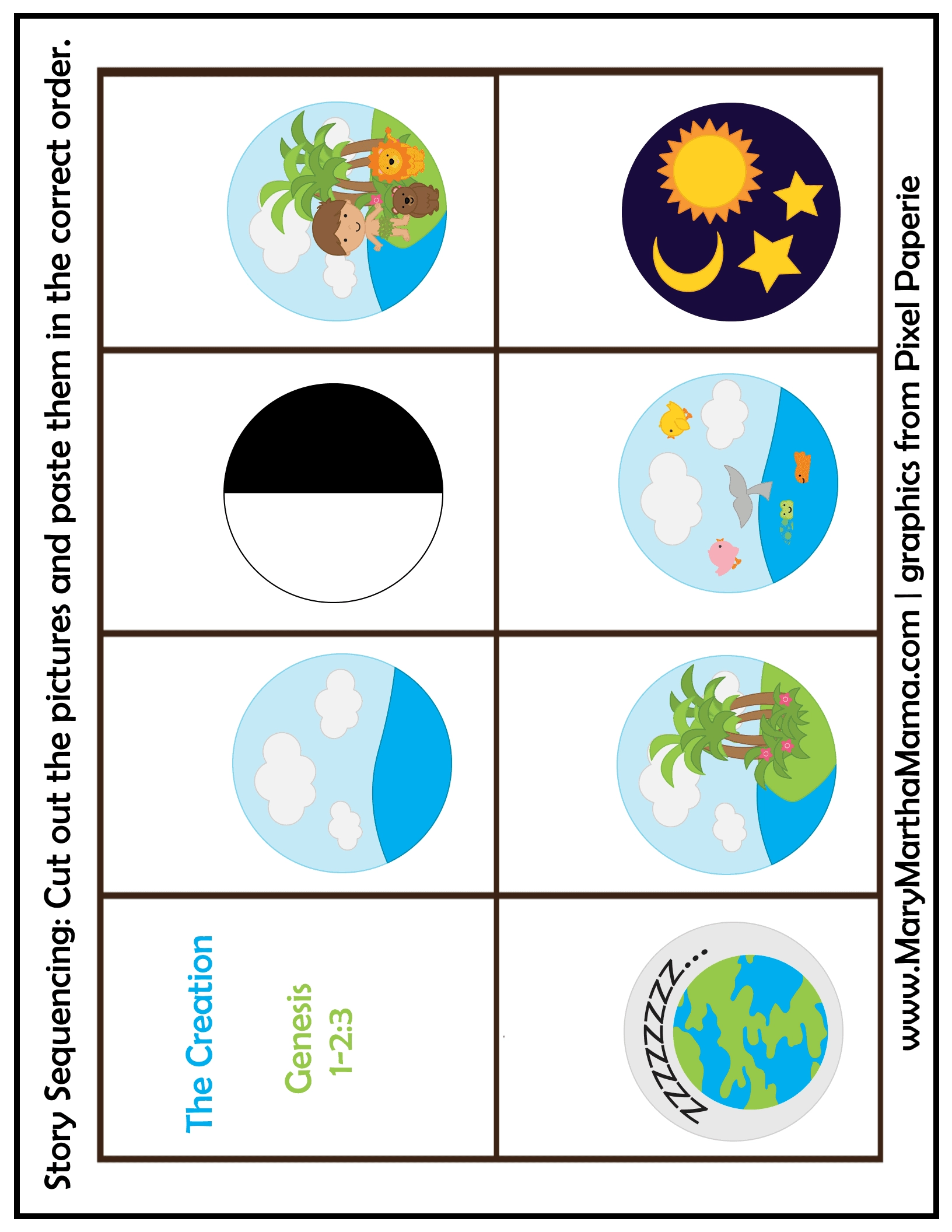 Creation Crafts For Preschoolers Printables