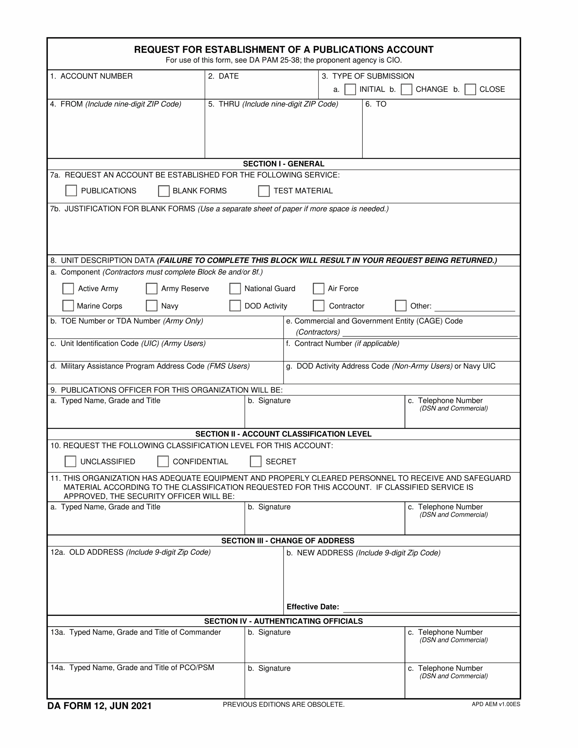 DA Form 12 2024 2025 Fill Forms Online PDF Guru