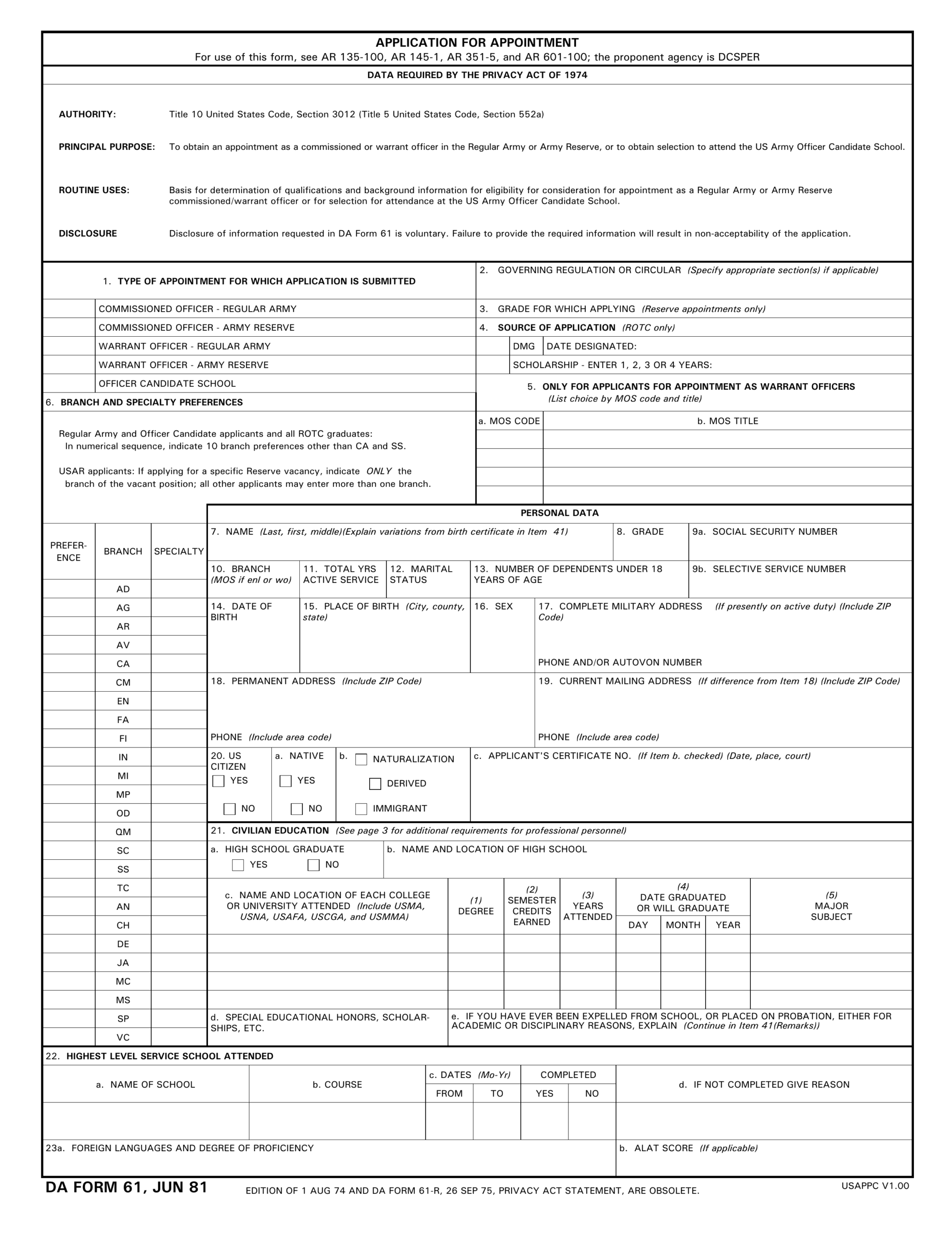 DA Form 612024 2025 Fill Out Official Forms PDF Guru