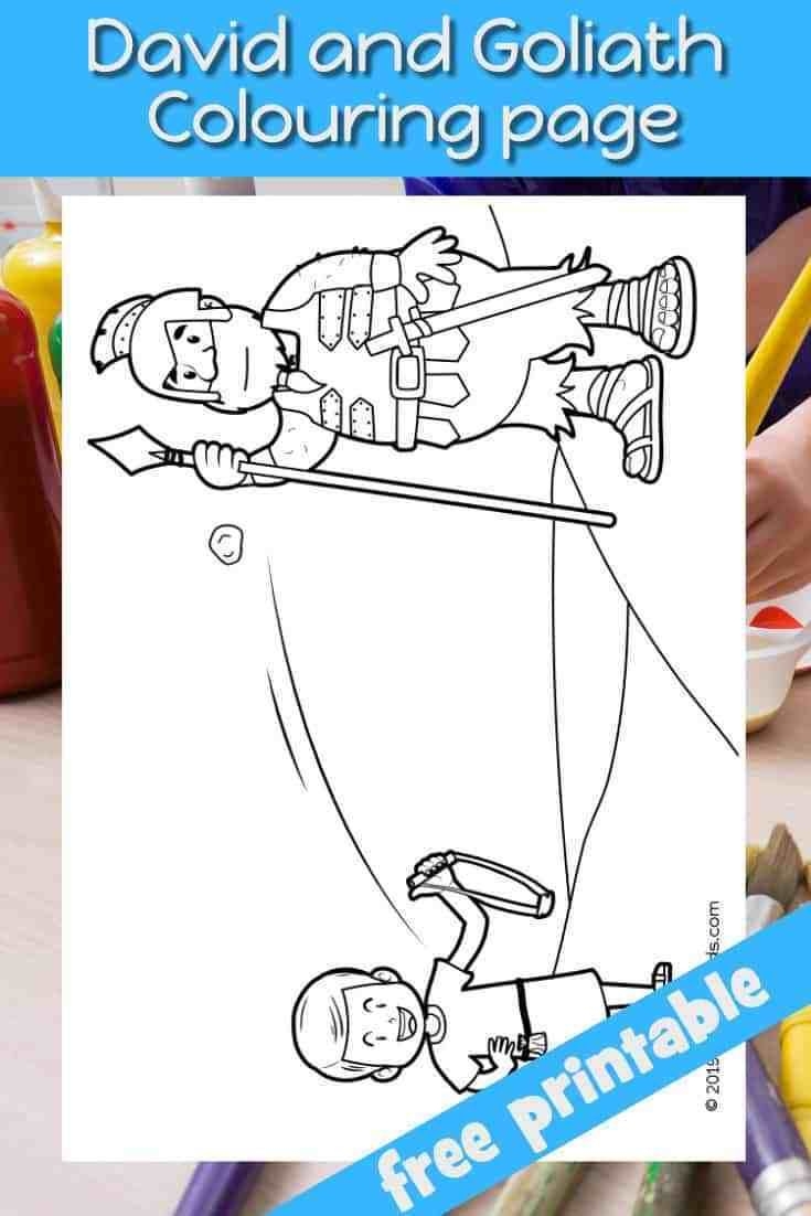 David And Goliath Free Printable Craft