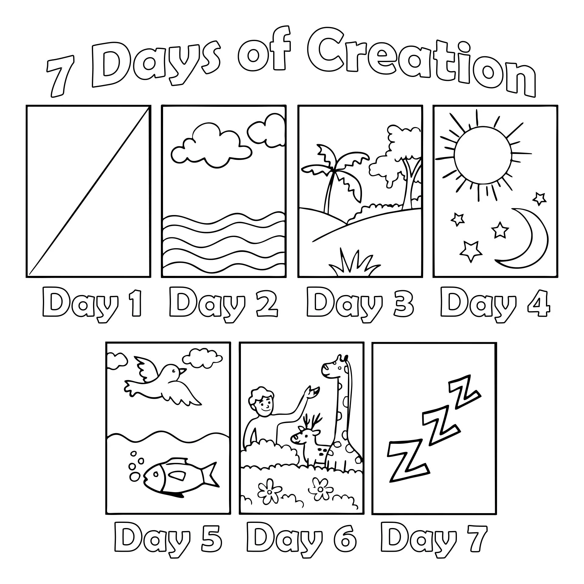 Free Printable Picture Of Creation