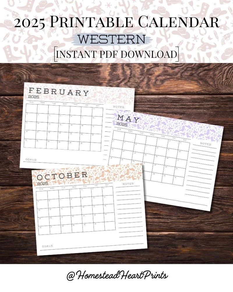 Desk Blotter Calendar 2025 Etsy