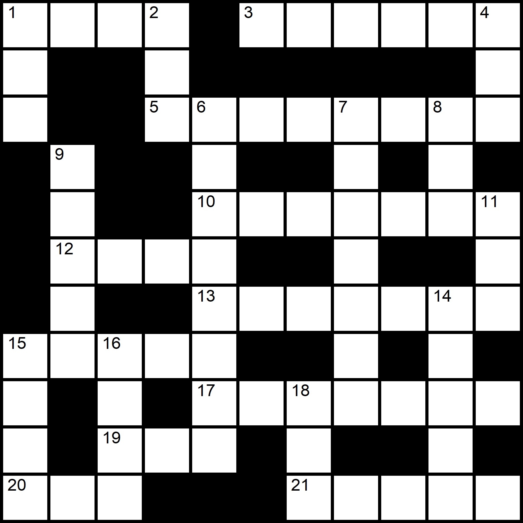 Easy Crossword Puzzles Printable Free