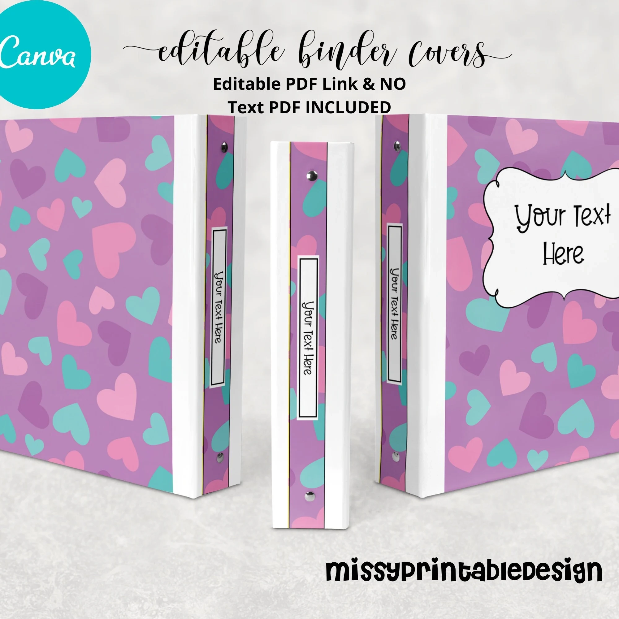 Editable Binder Covers amp Spines Pattern Themed Printable Binder 