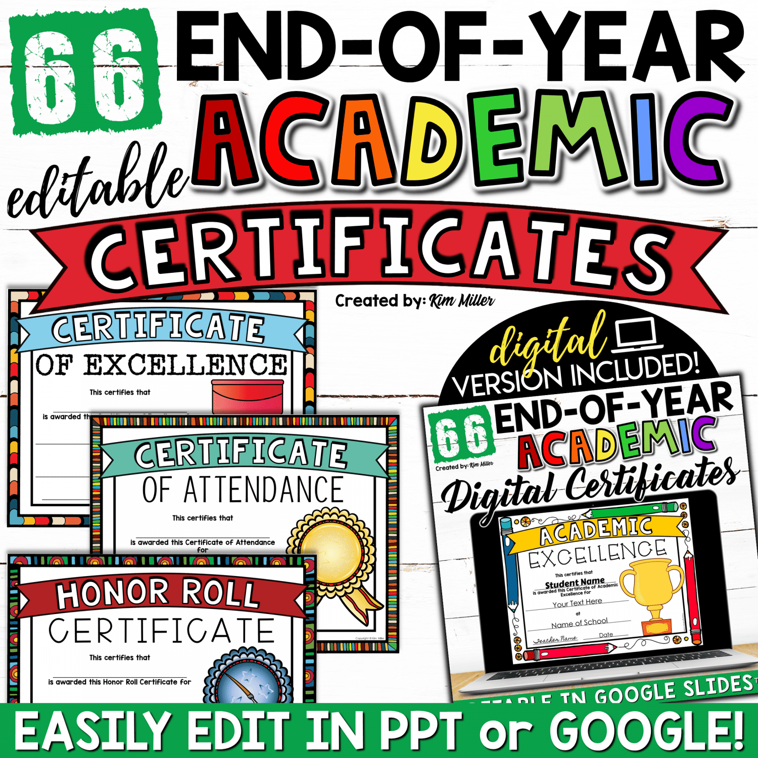 Editable End of Year Awards For Every Student A Love Of Teaching 