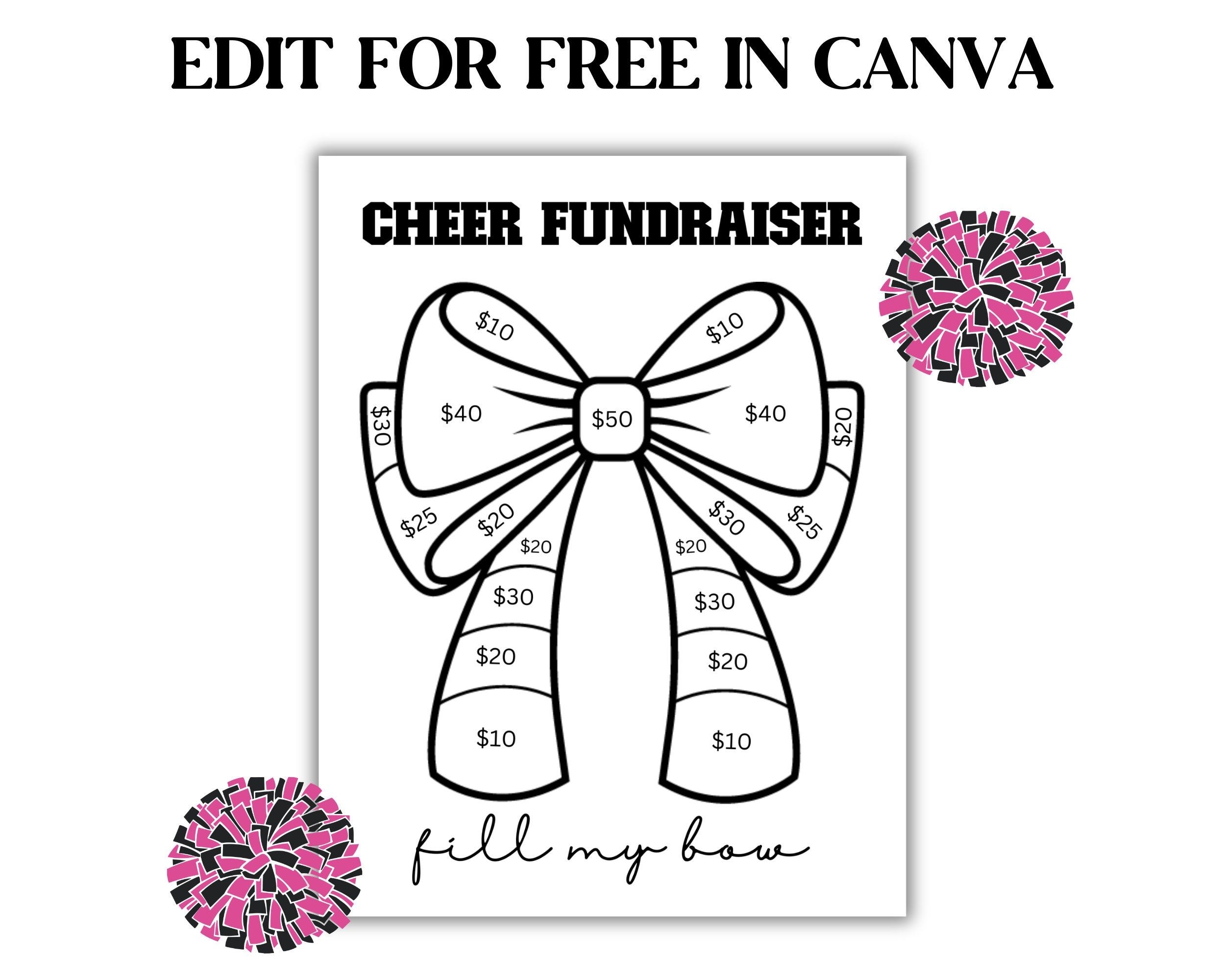 Free Printable Printable Cheer Bow Template