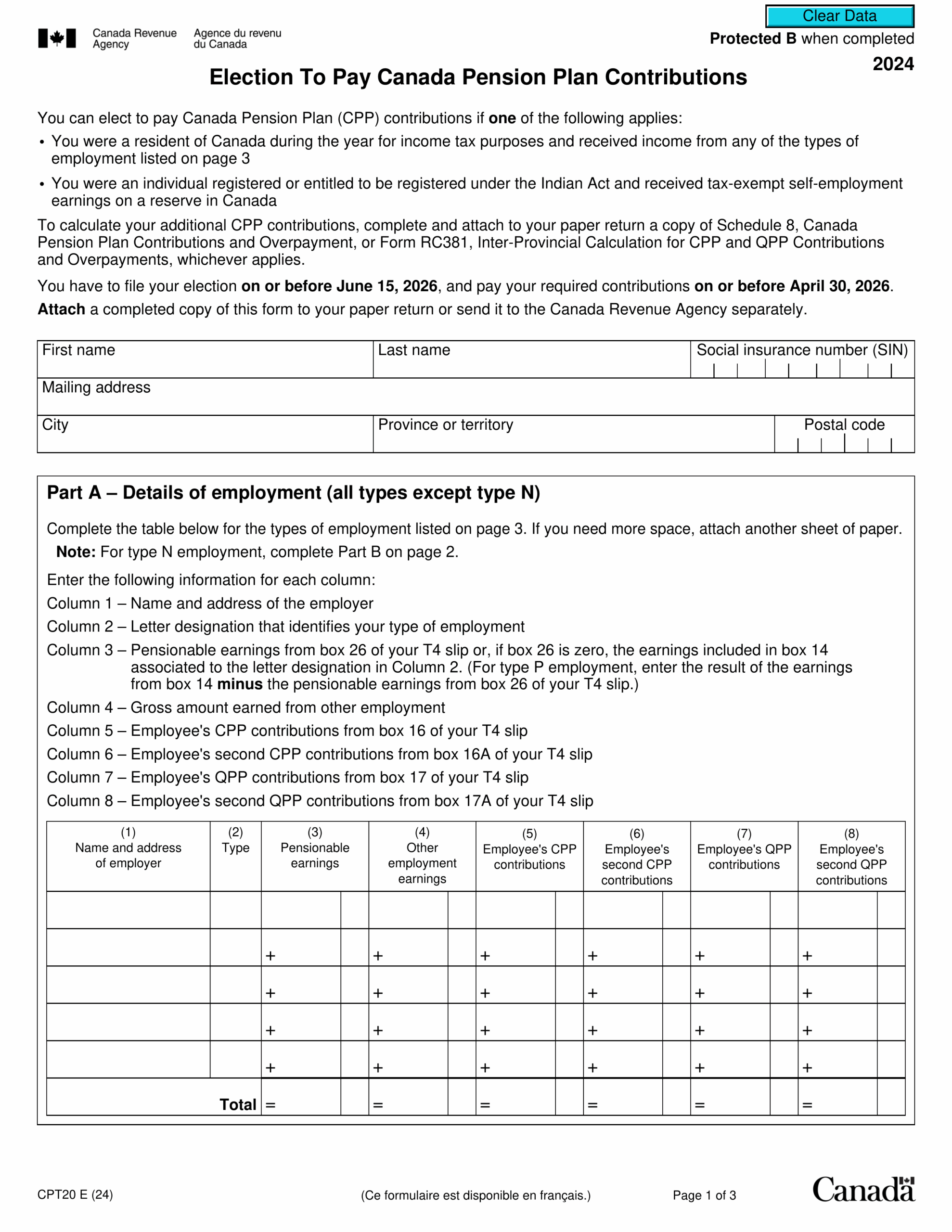 Wsib Form 6 Fillable