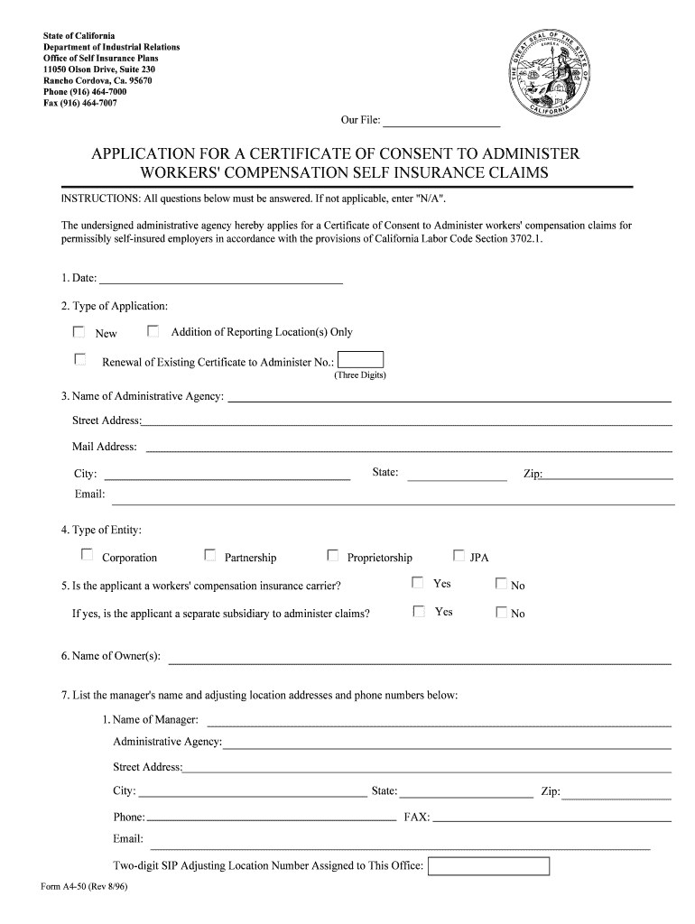 Fillable Online Dir Ca California Department Of Industrial 