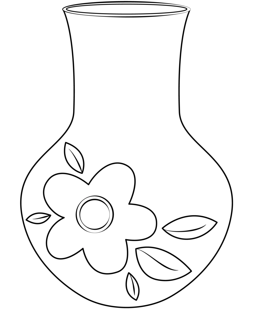 Flower Vase Printable Printable Party Favors