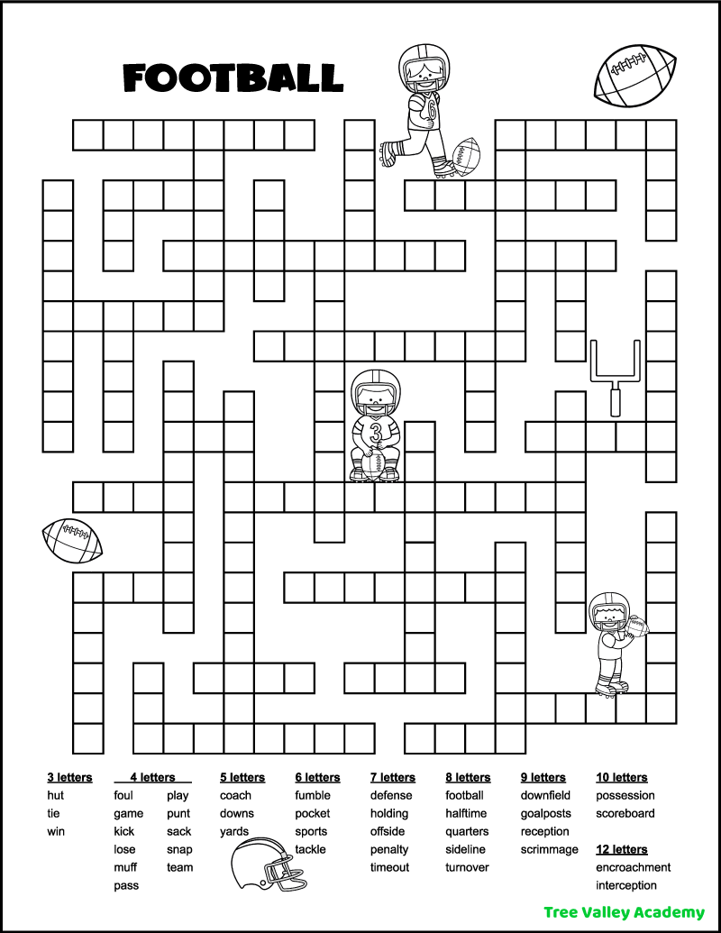 Printable Word Fill In Puzzles