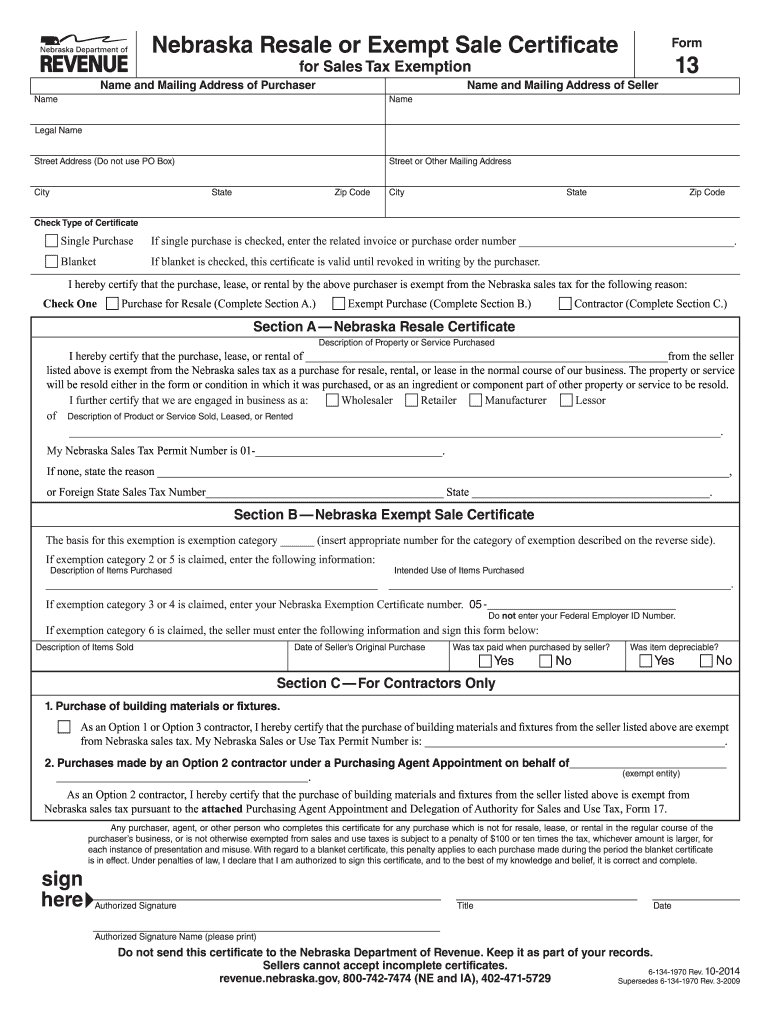 Printable Form 13