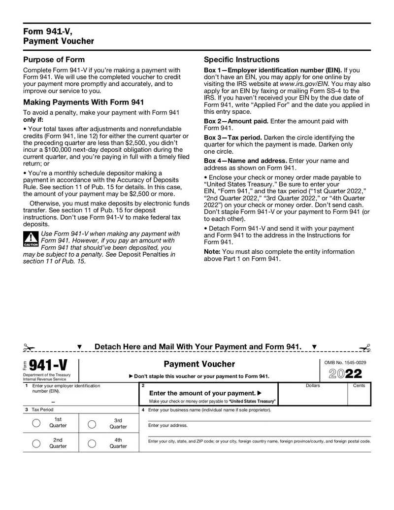 Irs Form Pdf Form 941 2023