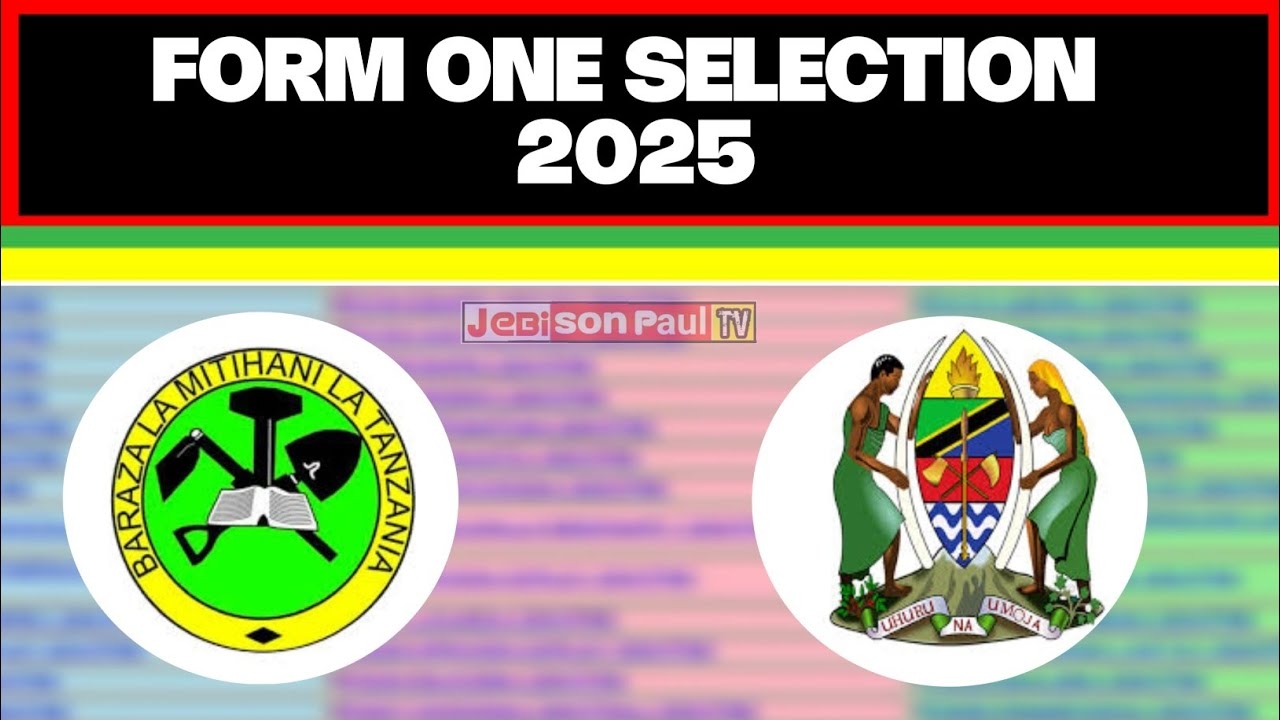 FORM ONE SELECTION 2025 SHULE WALIZOPANGIWA KIDATO CHA KWANZA 2025