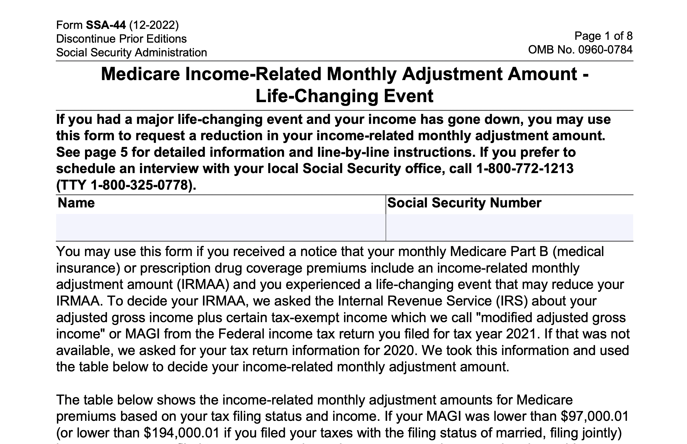 Irs Form Ss-44