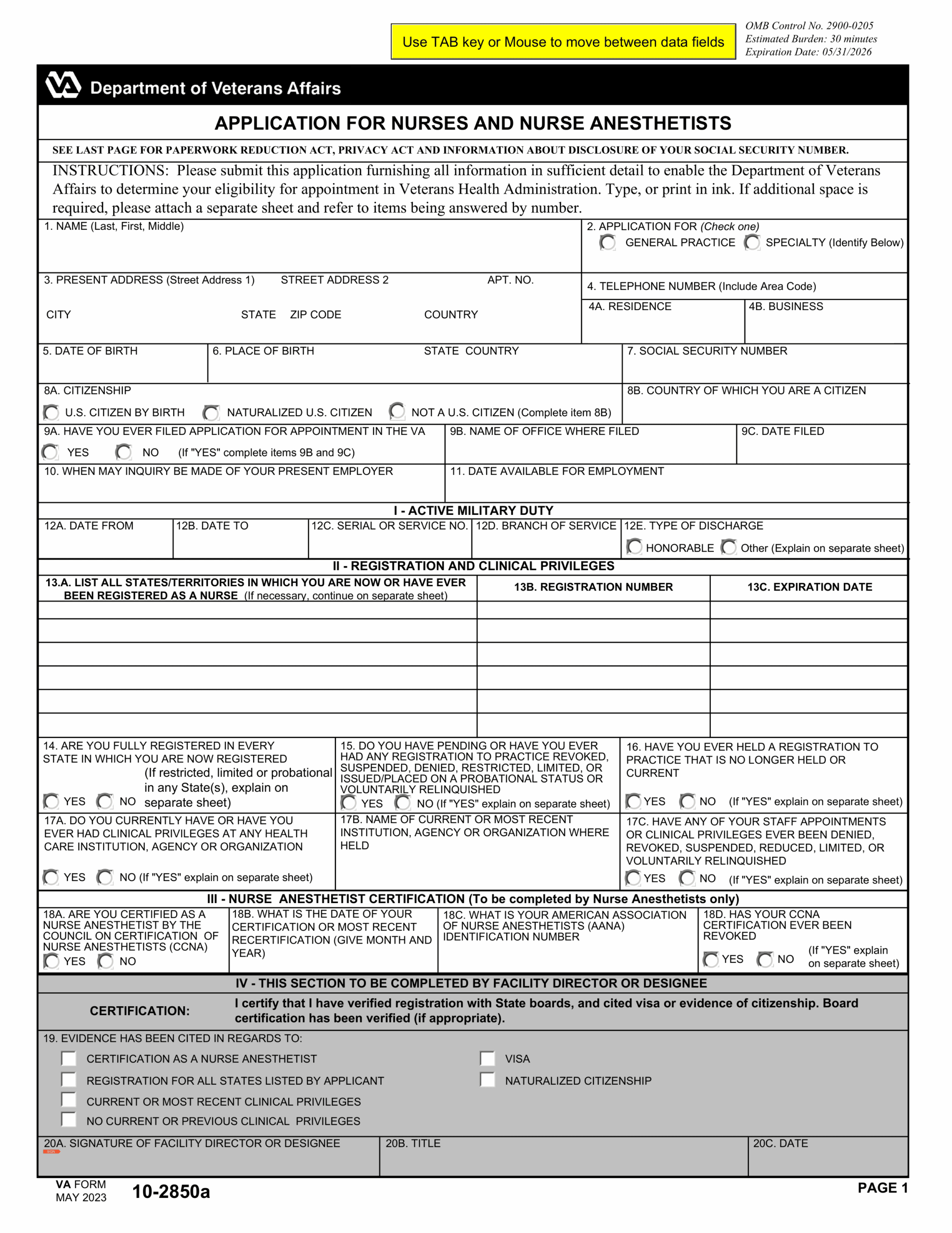 Social Security Form Ssa 561 U2 Printable