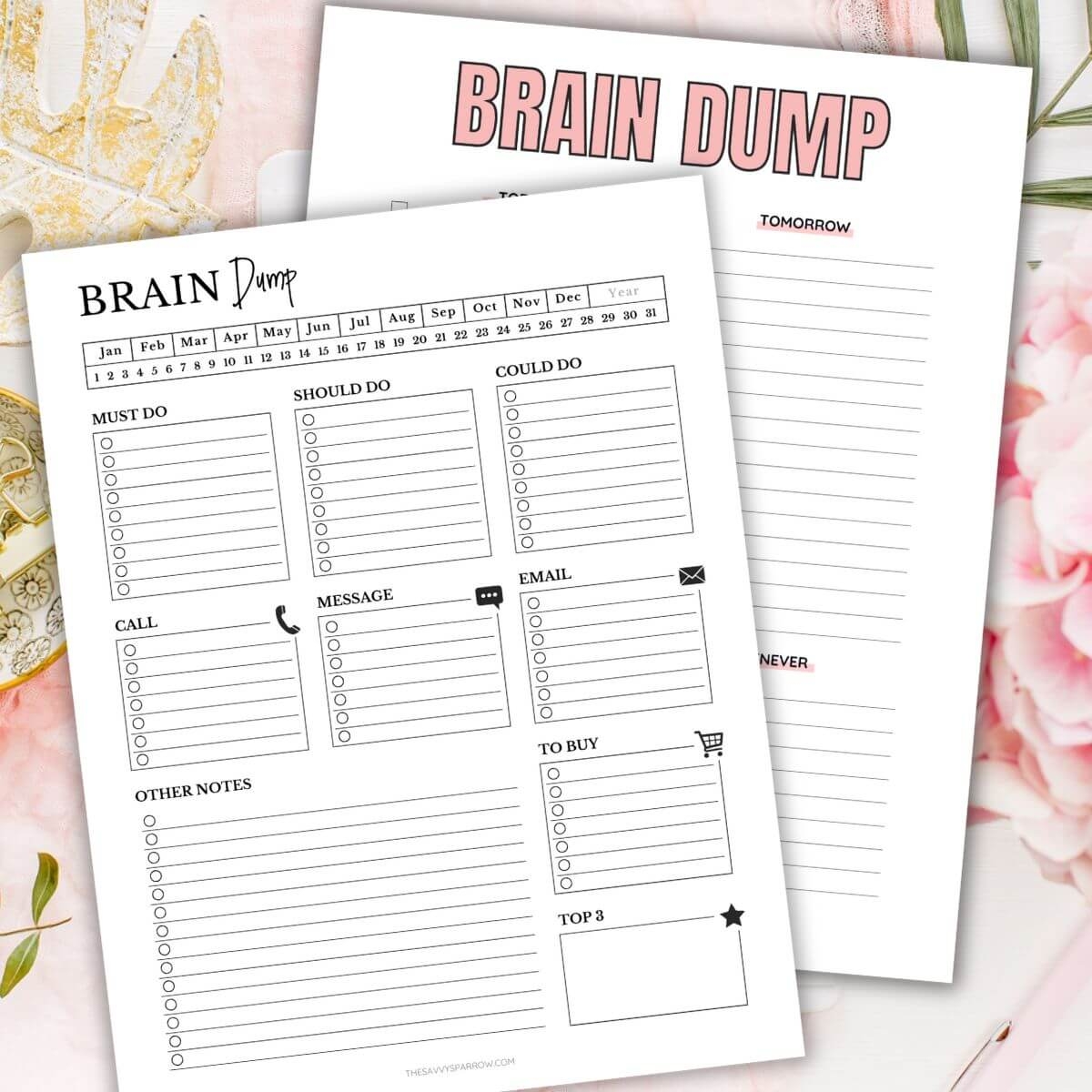 Brain Template Printable