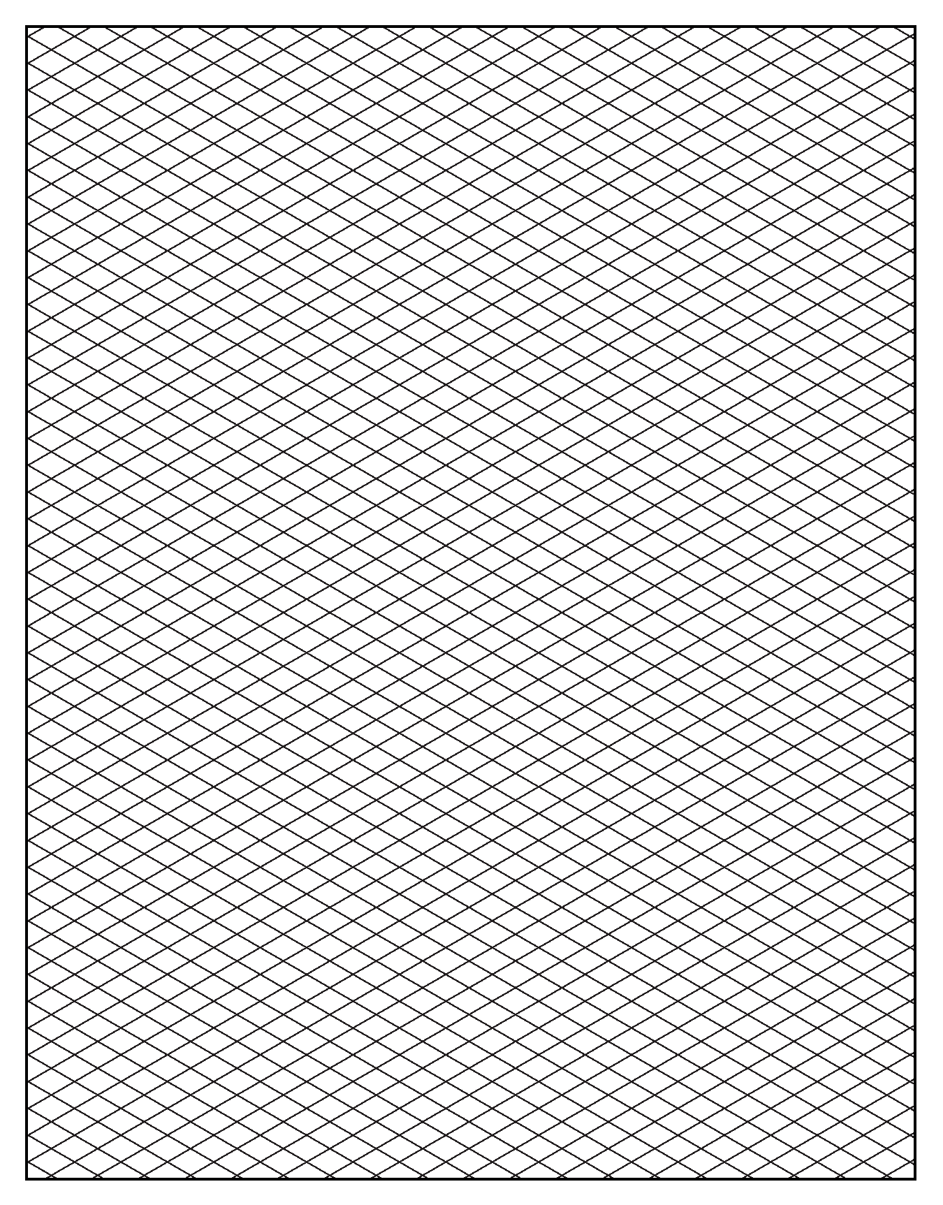 Isometric Graph Paper Printable