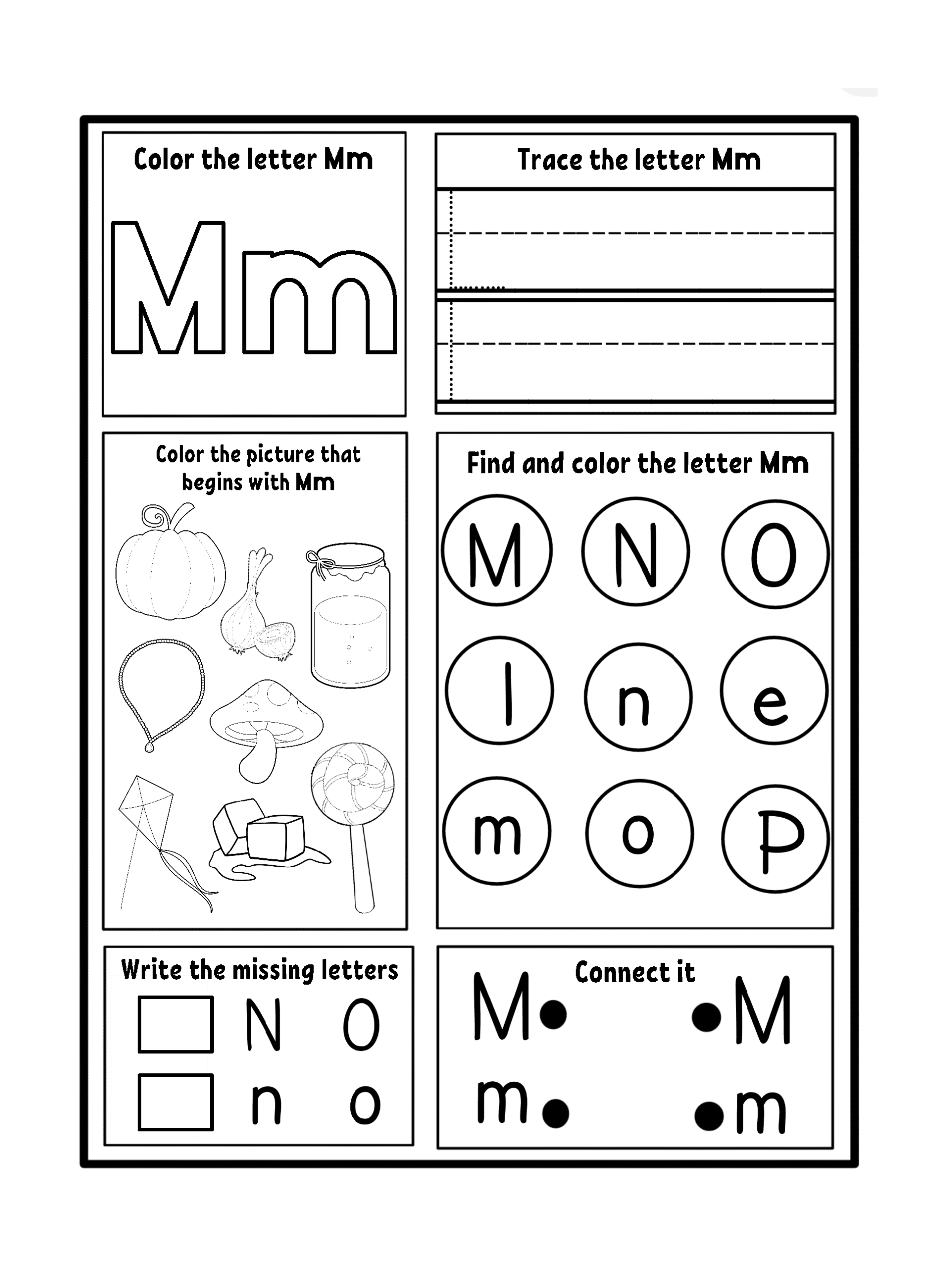 Letter M Worksheets Free Printables