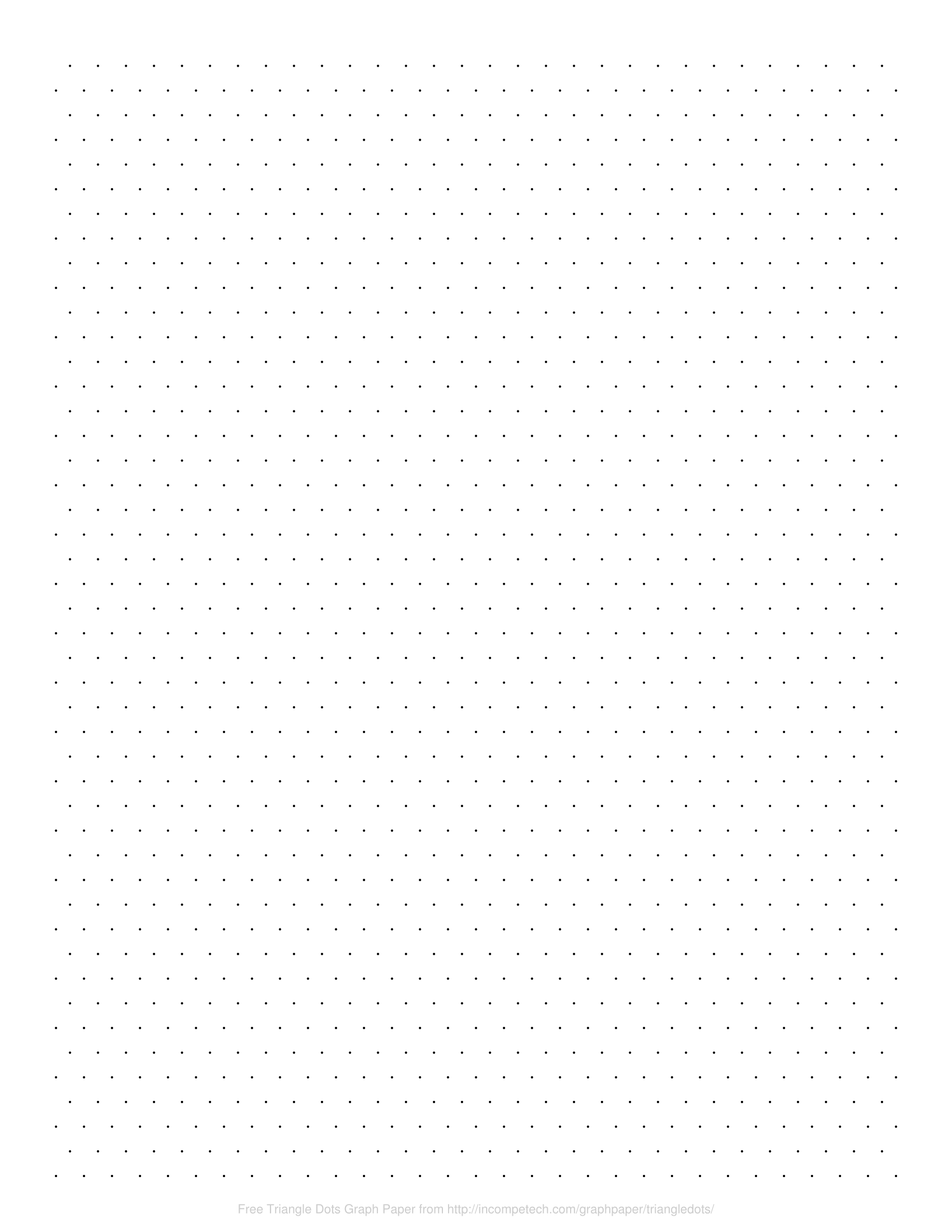 Printable Triangle Graph Paper