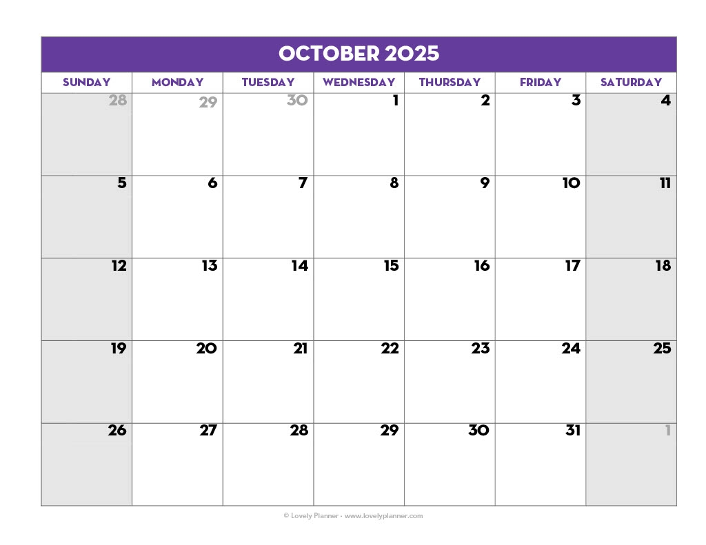 Printable Academic Calendar 2025 26