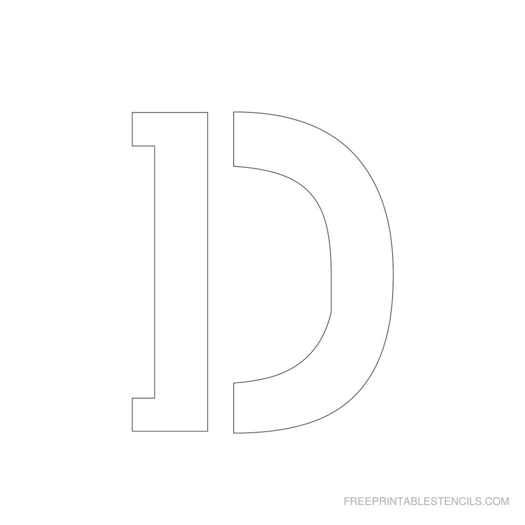 Free Printable 3 Inch Letter Stencils A Z Worksheets Library