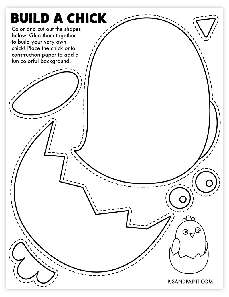 Printable Chick Template