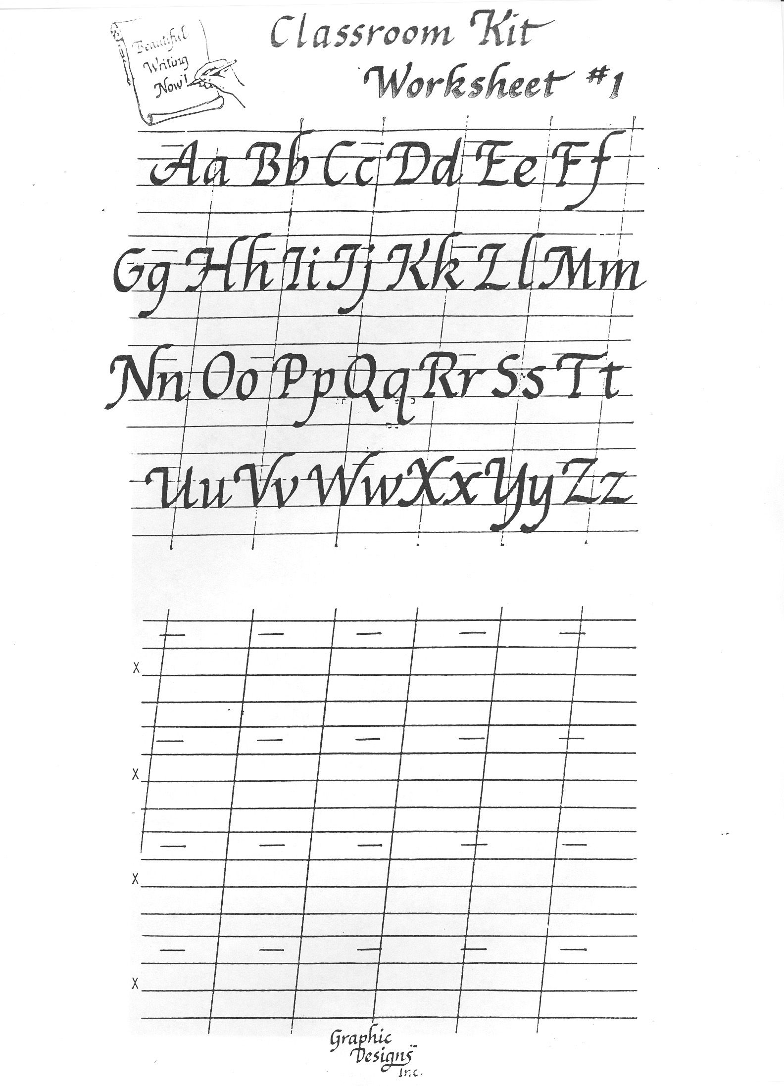 Calligraphy Paper Free To Printable Worksheets