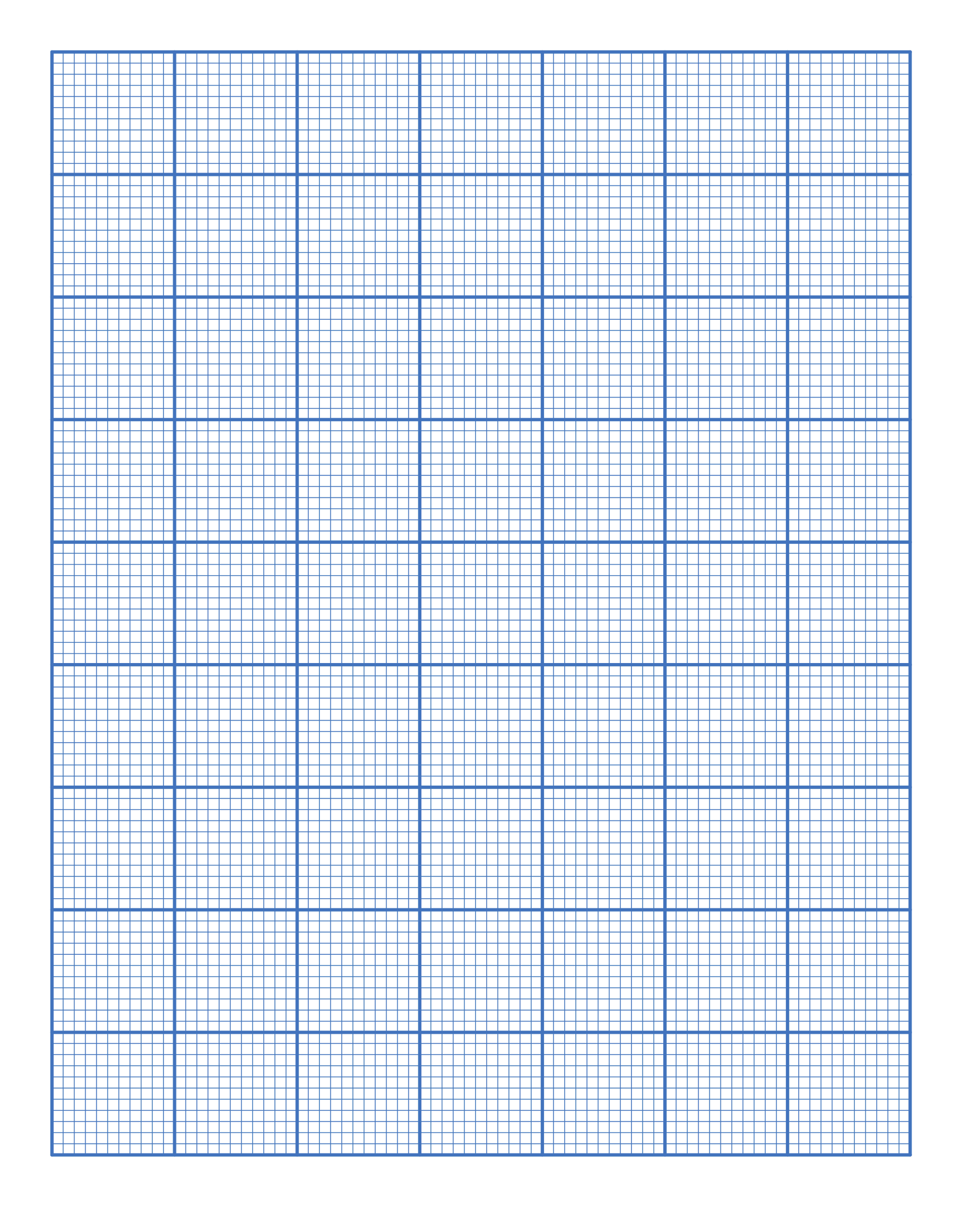 Printable 1/2 Inch Square Graph Paper