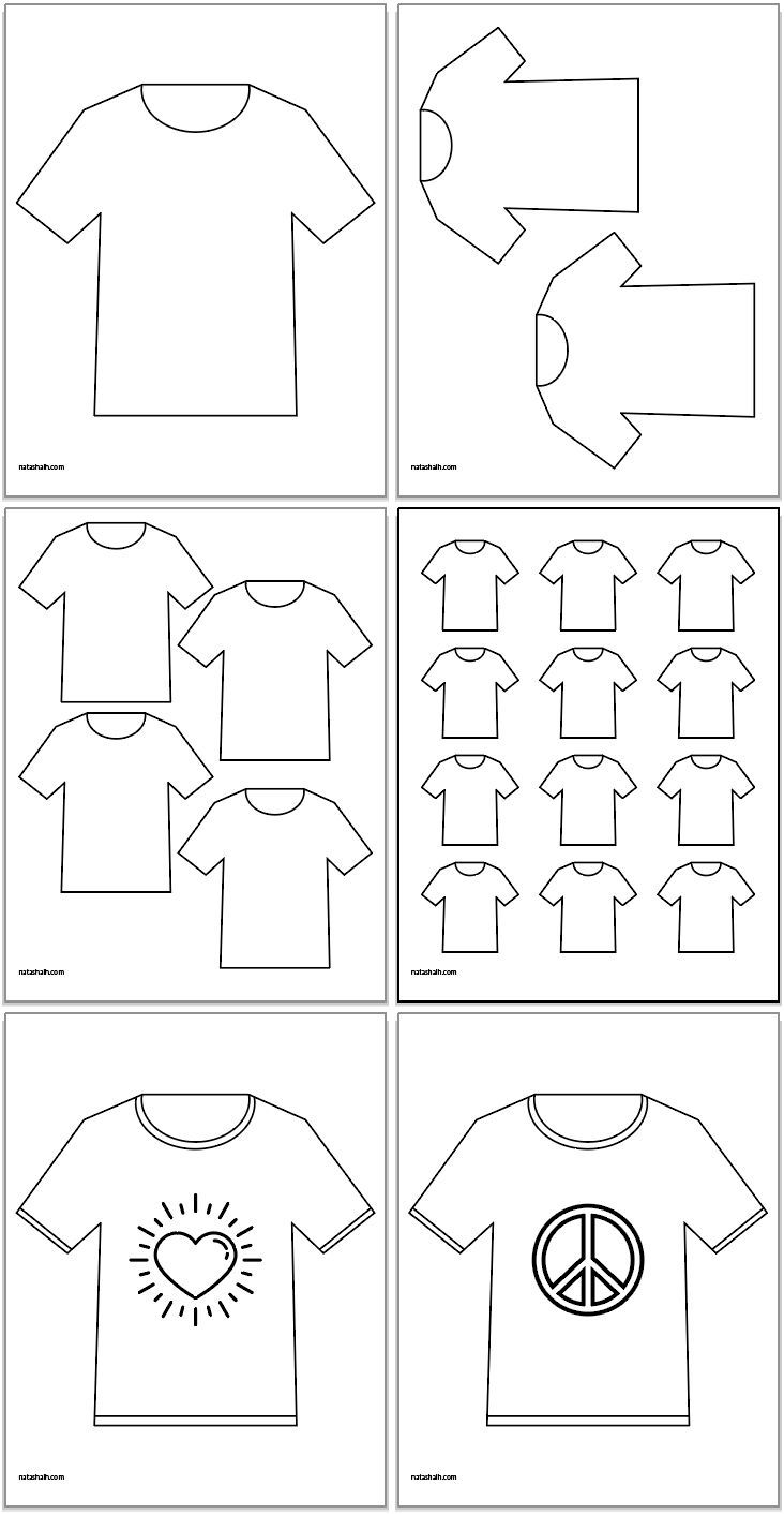 T Shirt Template Printable